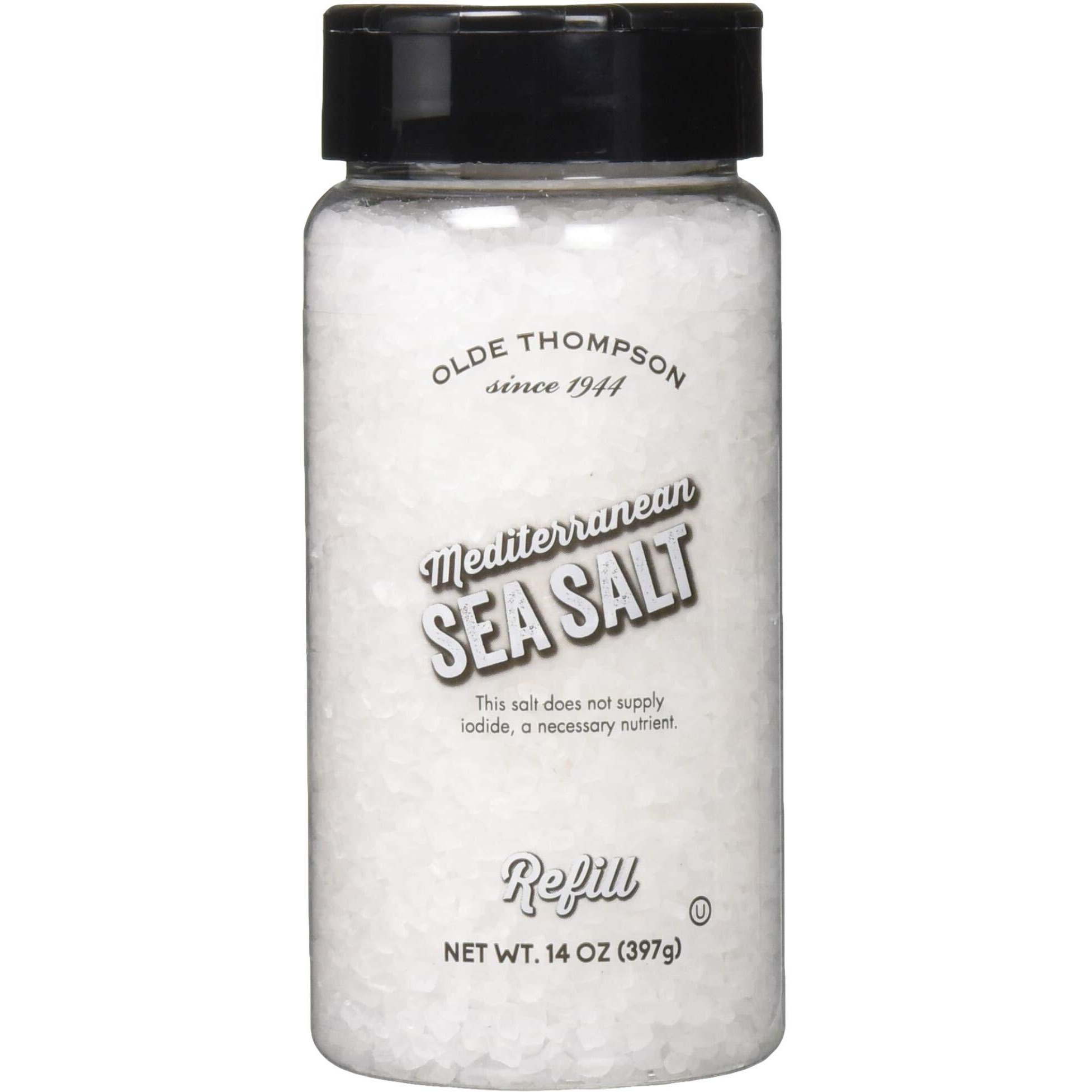 Olde Thompson Mediterranean Sea Salt, 14 Ounces, White