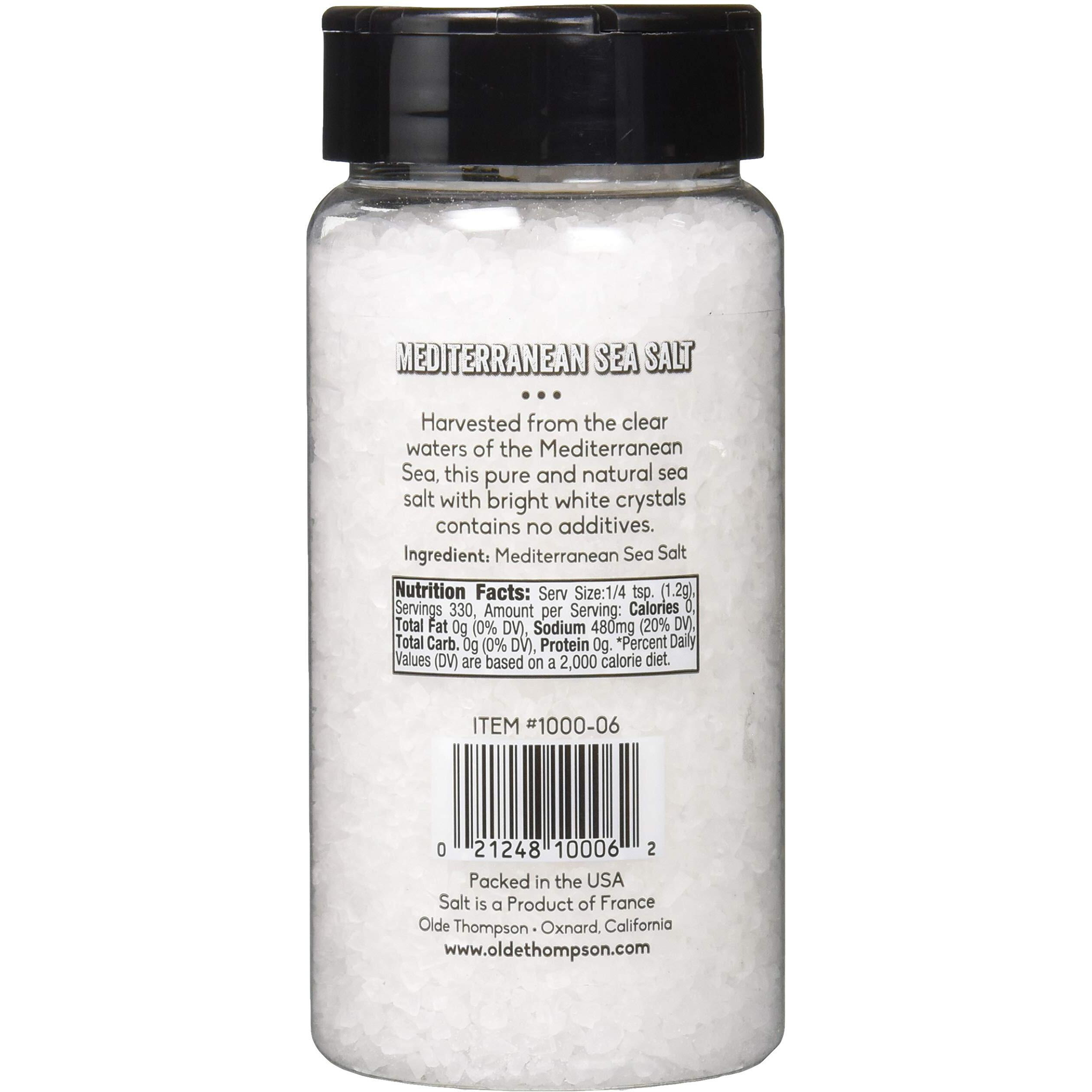 Olde Thompson Mediterranean Sea Salt, 14 Ounces, White