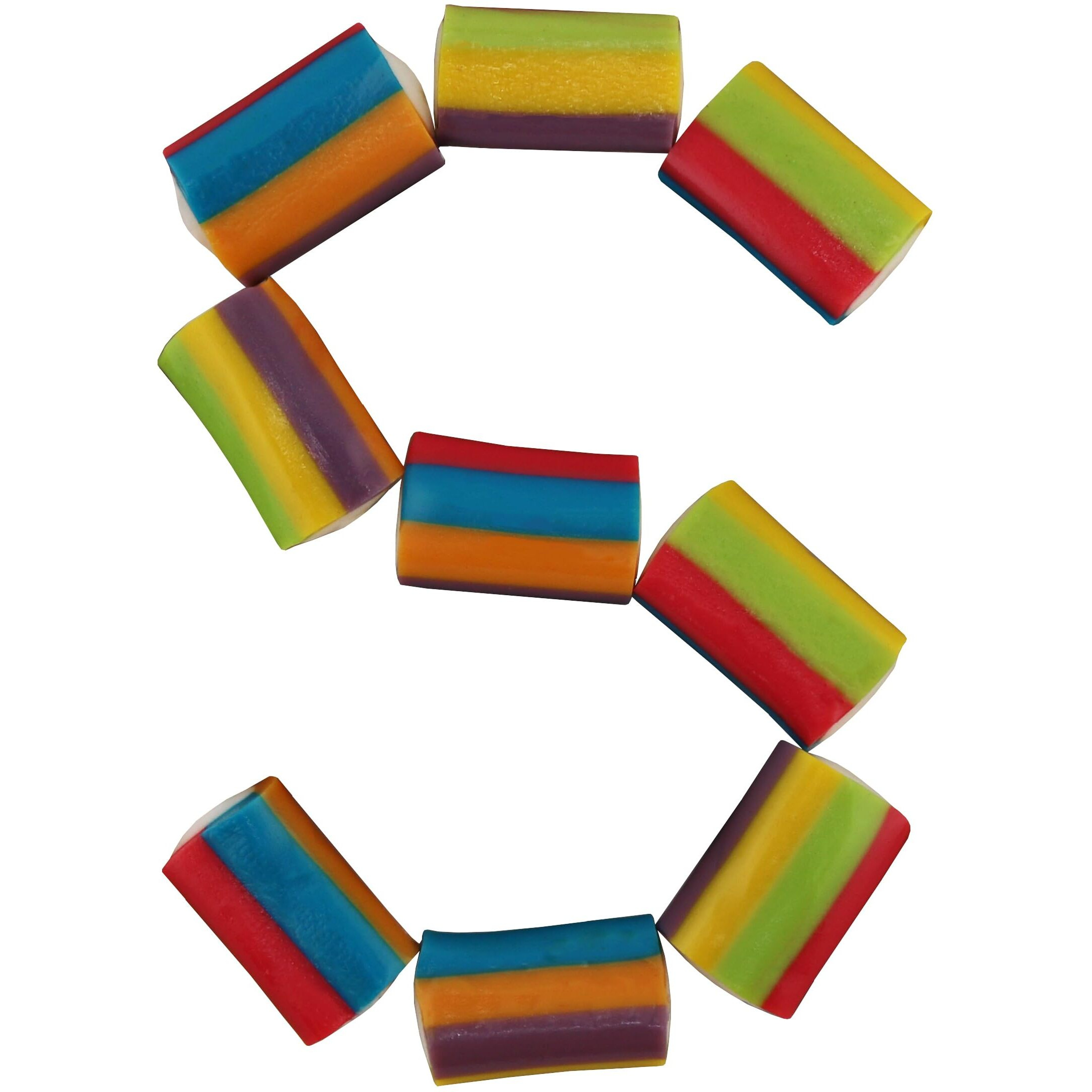 Smarty Stop Rainbow Plugs Gummy Candy Bites (2 Pound (Pack Of 1))