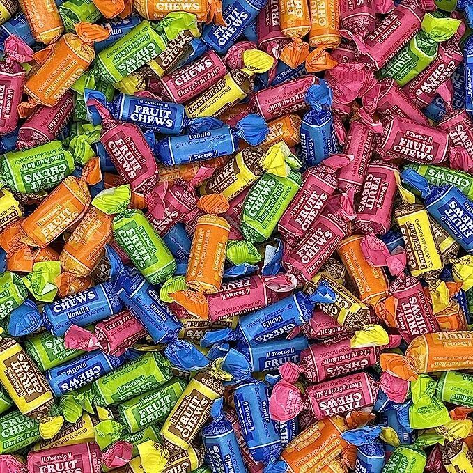 Fruidles Tootsie Roll Original 6 Flavor Variety Pack Twist Midgees, Peanut-Free, Gluten-Free, Kosher Certified, Individually Wrapped, Approx. 140 Count (2 Pounds)