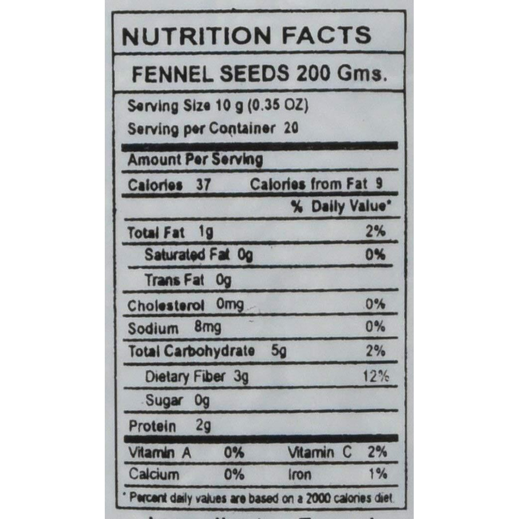 Great Bazaar Swad Fennel Seeds, 7 Ounce (7Oz)