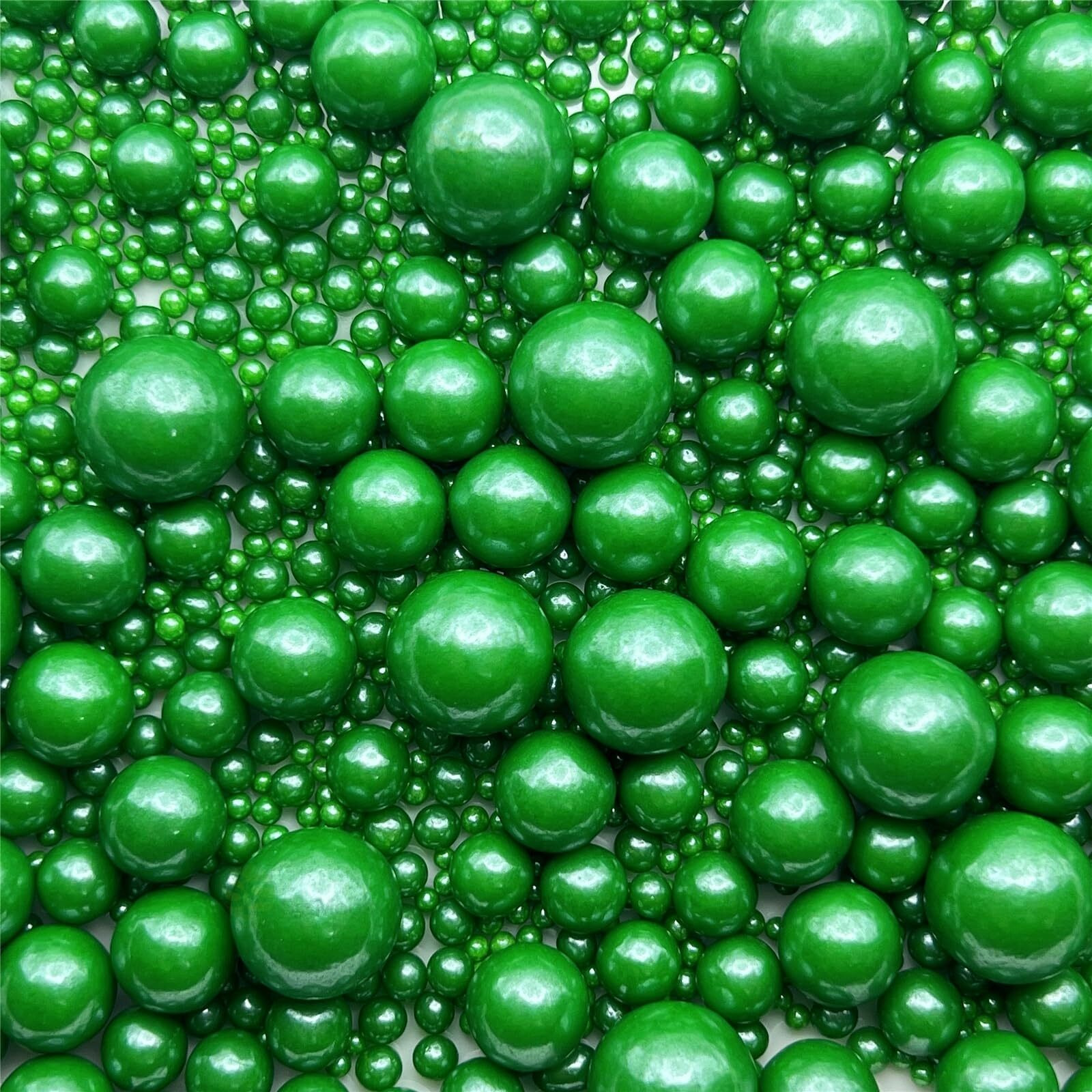 Christmas Green Edible Pearls For Cake Decorating 5.1 Oz Christmas Green Edible Pearls Christmas Sprinkles Green Pearl Sprinkles Green Pearl Cake Decorations Gluten Free Pearl Decoration Cookie Sprinkles And Decorations Green