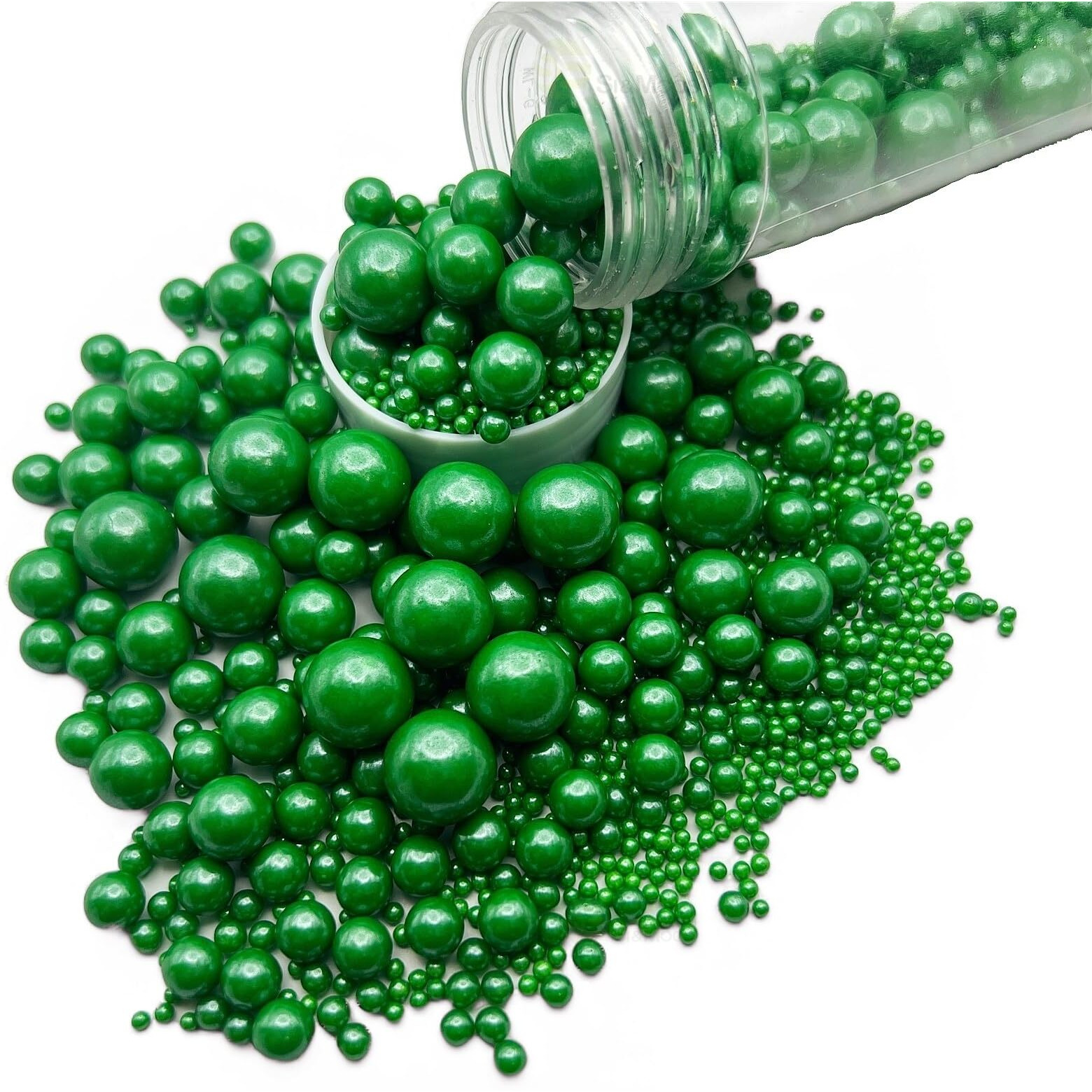 Christmas Green Edible Pearls For Cake Decorating 5.1 Oz Christmas Green Edible Pearls Christmas Sprinkles Green Pearl Sprinkles Green Pearl Cake Decorations Gluten Free Pearl Decoration Cookie Sprinkles And Decorations Green