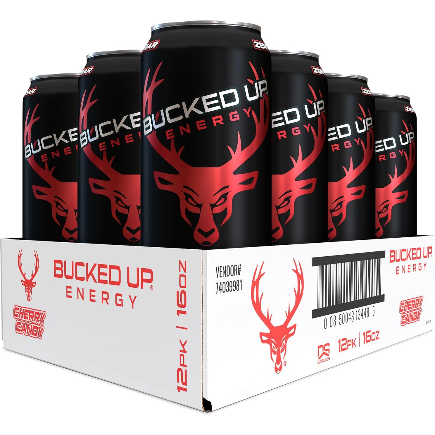 Bucked Up Energy Drink 300Mg (Cherry Hard Candy) (12 Ct)