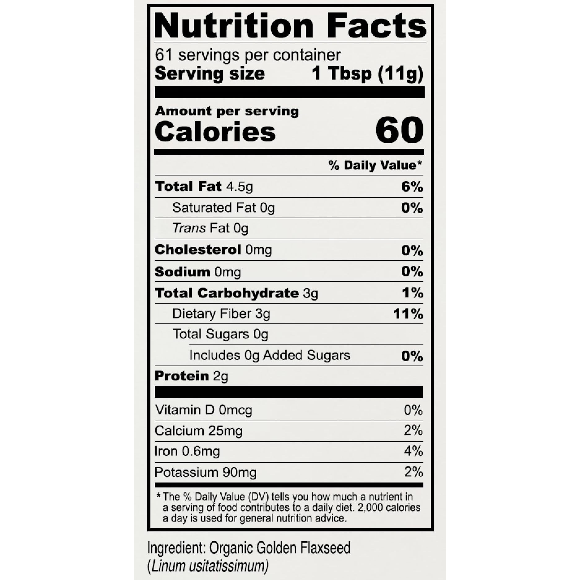 Anthony's Organic Whole Golden Flaxseeds, 1.5 Lb, Gluten Free, Non-Gmo, Vegan