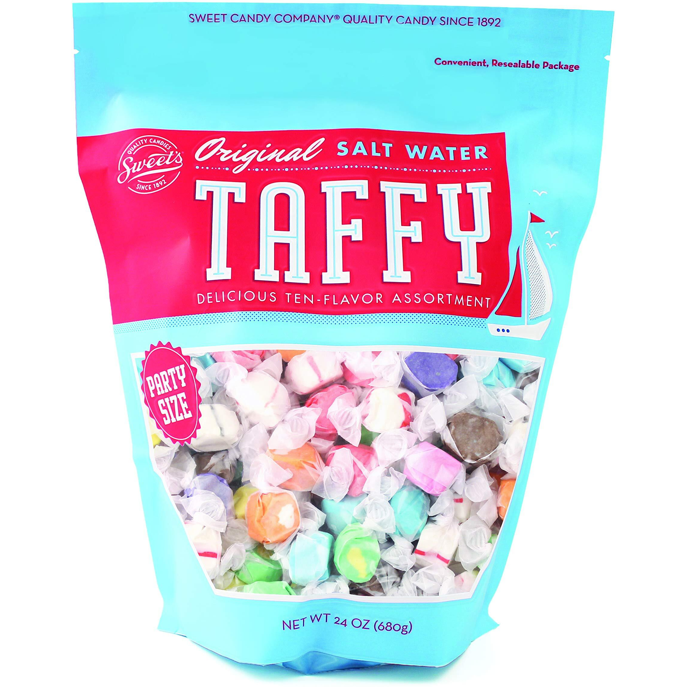 Saltwater Taffy, Gourmet Assorted Taffy, 24 Ounces