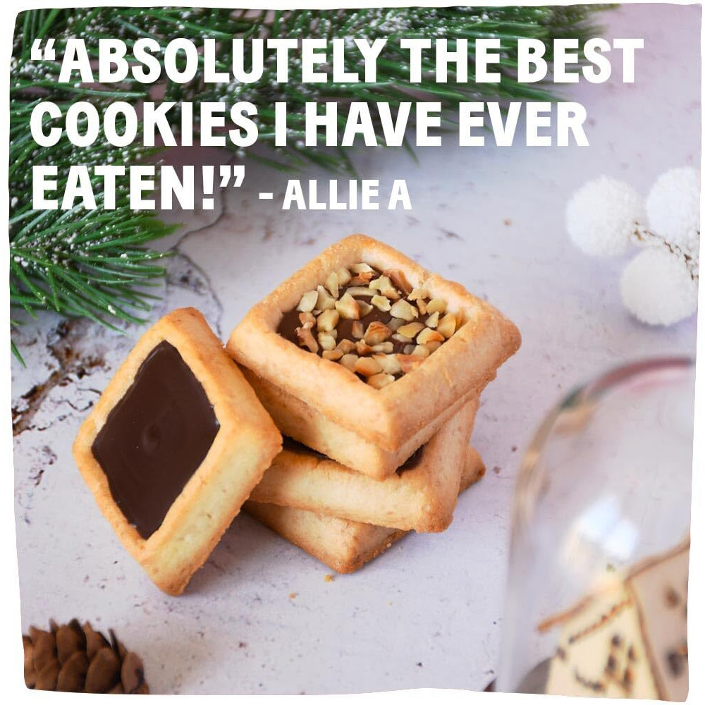 Michel Et Augustin Changemaker Chocolate Cookie Squares Variety Box Set, Cookies Gift Basket, Bulk Snacks, Chocolate Gift Box, 3-Pack, 40 Cookies Each