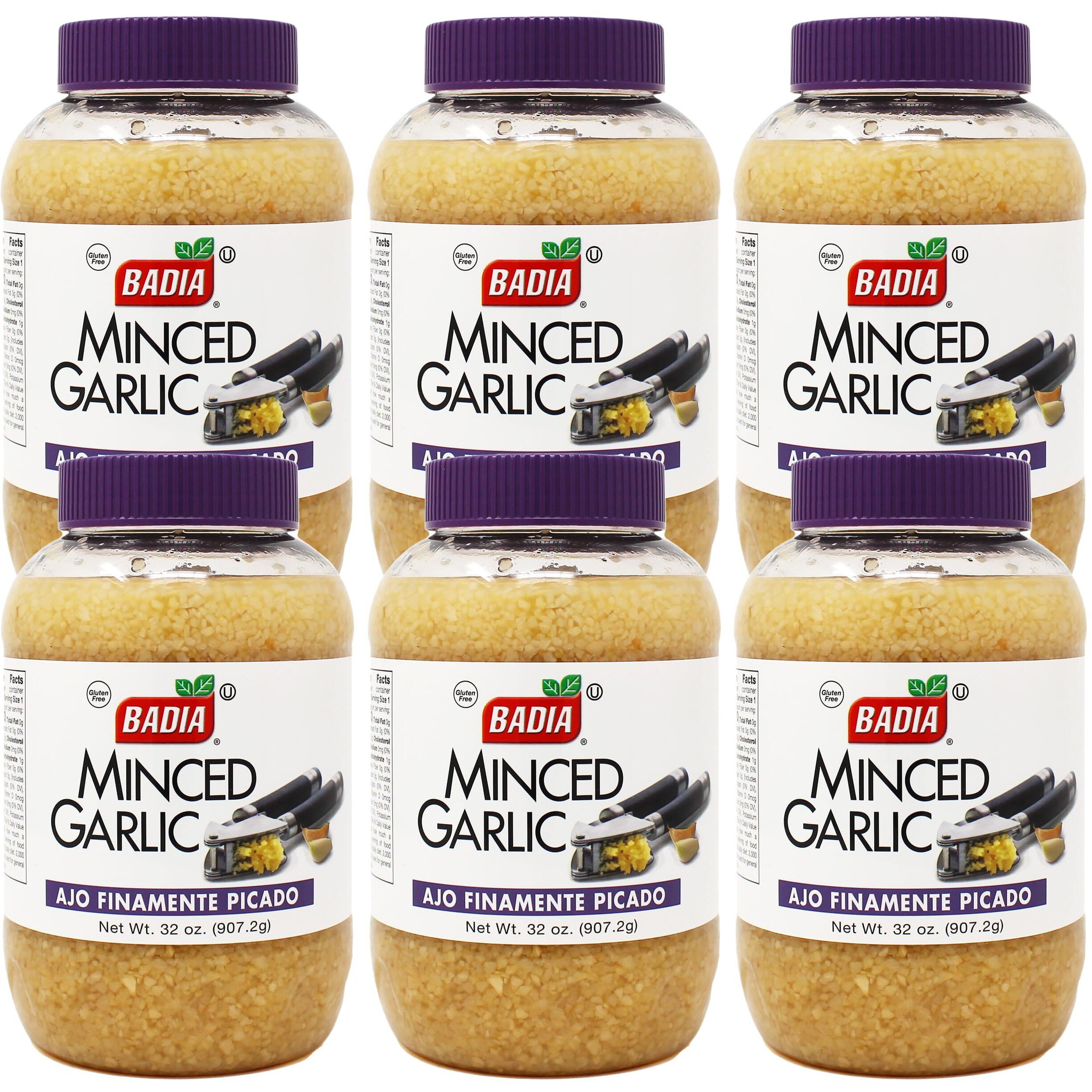 Badia Minced Garlic In Water, 32 Ounce (Pack Of 6)