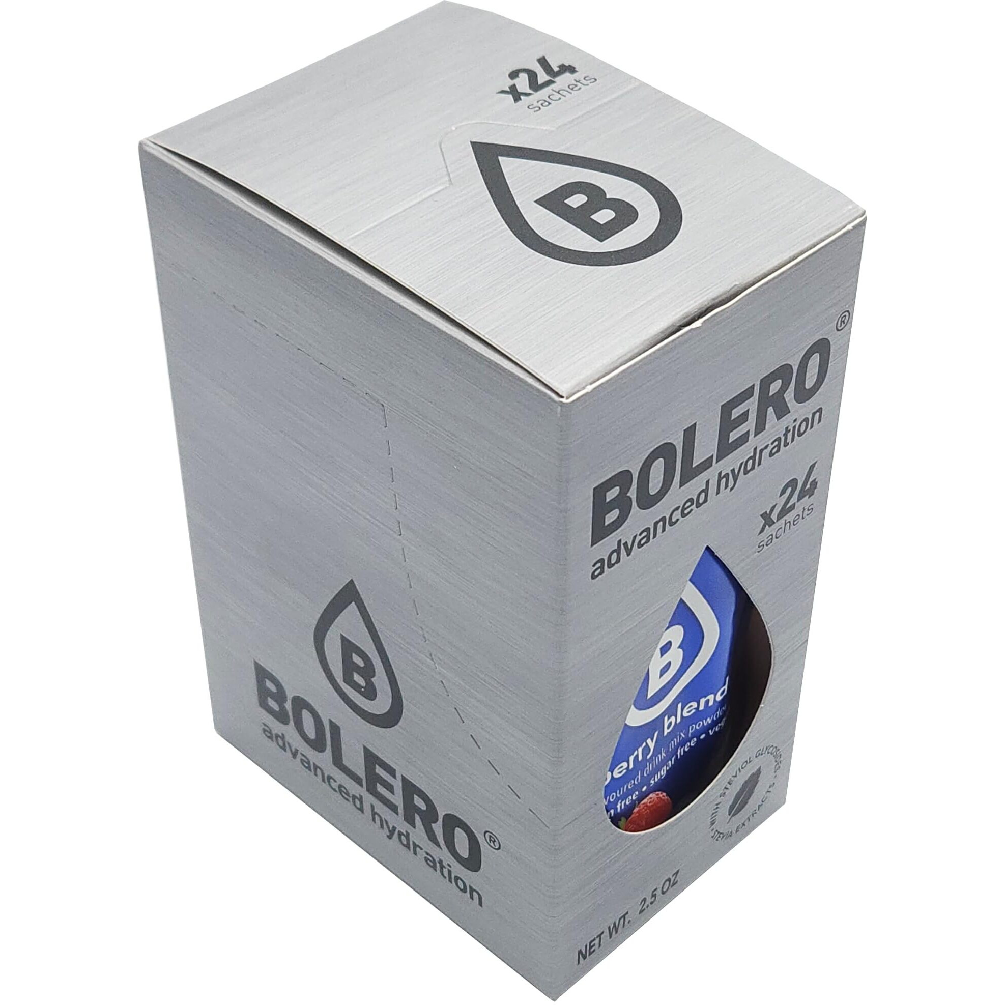 Bolero - Assorted Fruit Flavors Flavored, Sugar Free And Low Calorie Powdered Drink Mix, Makes 16Oz For Strong Flavor Or 32Oz For Mild Flavor, 24 Small Sachet Singles-To-Go