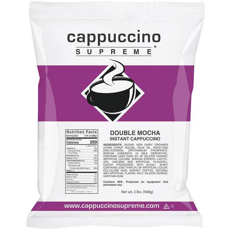 Cappuccino Supreme Double Mocha Instant Cappuccino Mix 6 X 2 Lbs