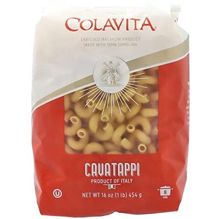 Colavita Cavatappi Corkscrew Pasta For Gourmet Creations - Twist Into Italian Flavors - 1Lb (Pack Of 6)