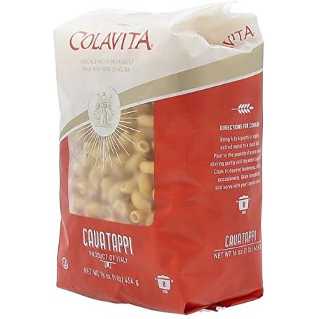Colavita Cavatappi Corkscrew Pasta For Gourmet Creations - Twist Into Italian Flavors - 1Lb (Pack Of 6)