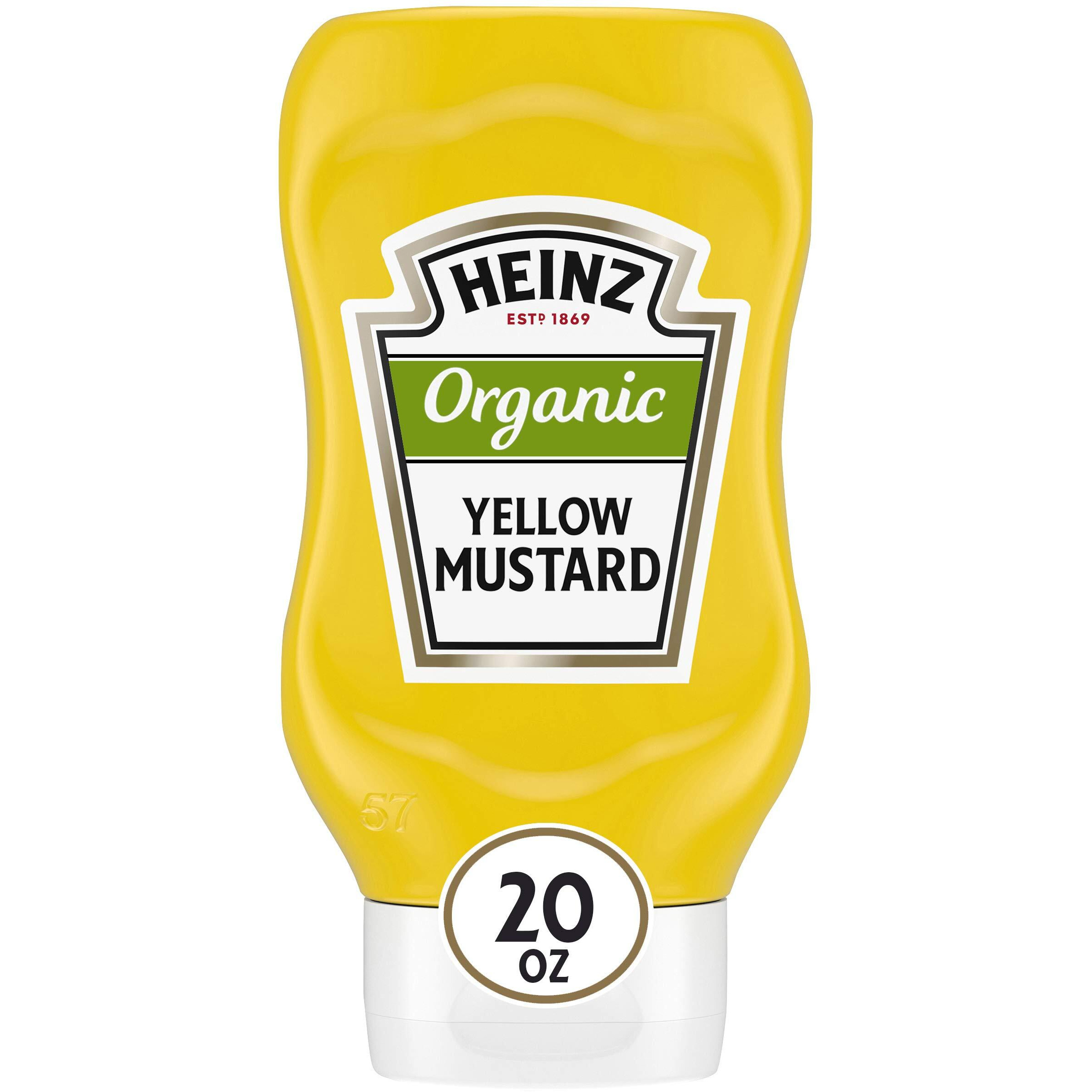 Heinz Organic Yellow Mustard (20 Oz Bottles, Pack Of 6)