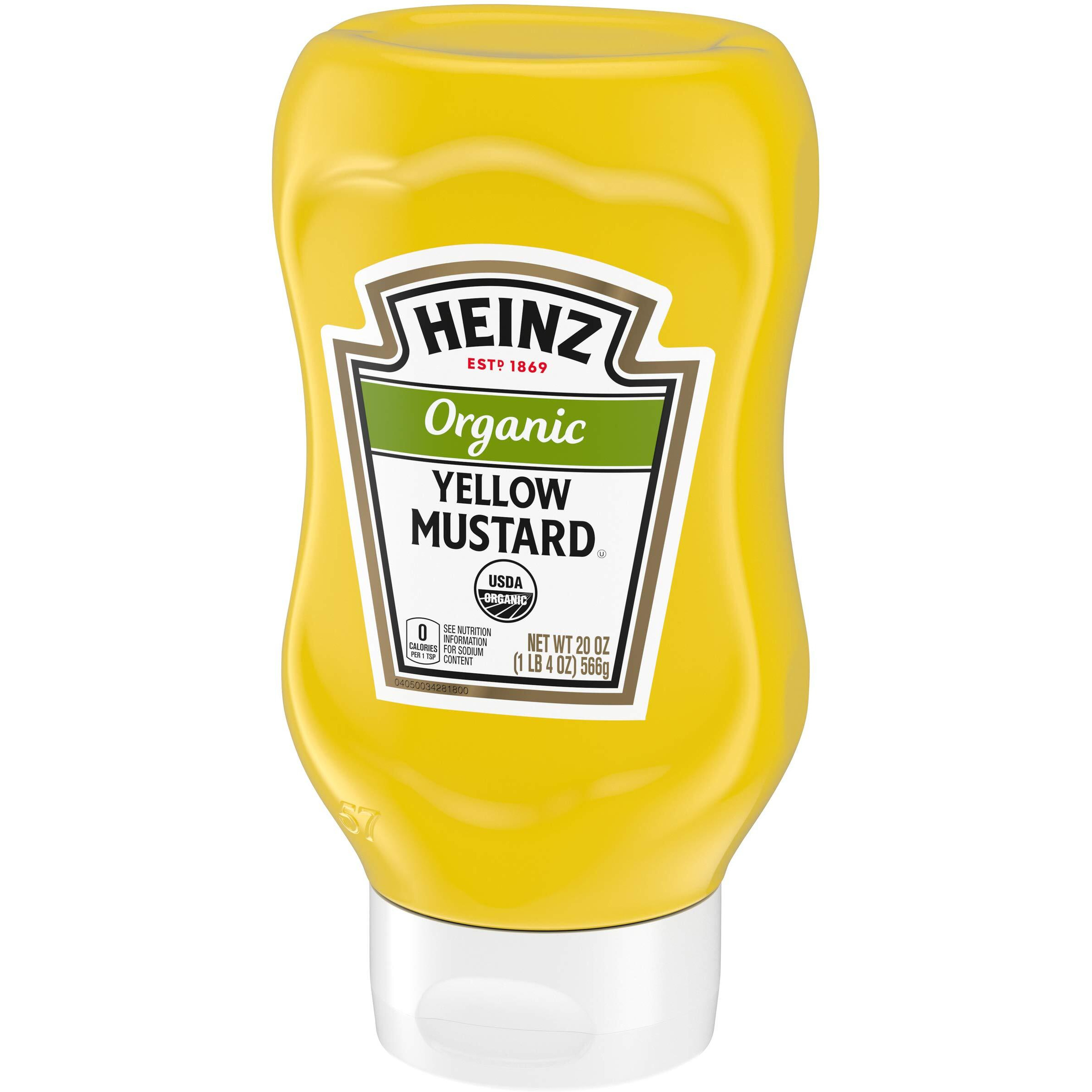 Heinz Organic Yellow Mustard (20 Oz Bottles, Pack Of 6)