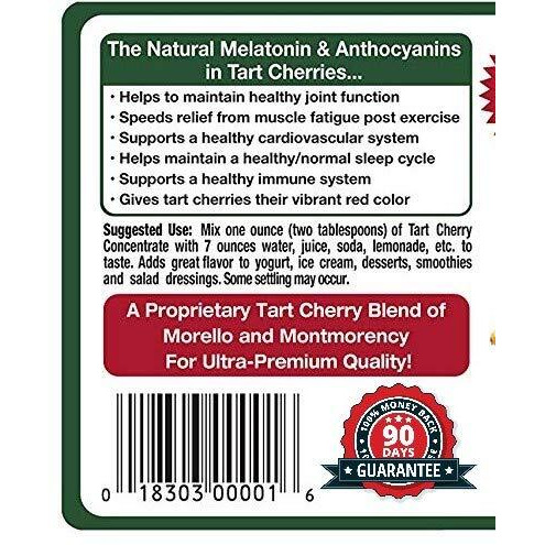 Red Tart Cherry Juice Concentrate By Fruitfast - (32 Fl Oz - Pack Of 6) Unsweetened, 68 Brix Pure Concentrated Cherry Juice - 100% Dark Cherry Extract - No Additives Or Fillers