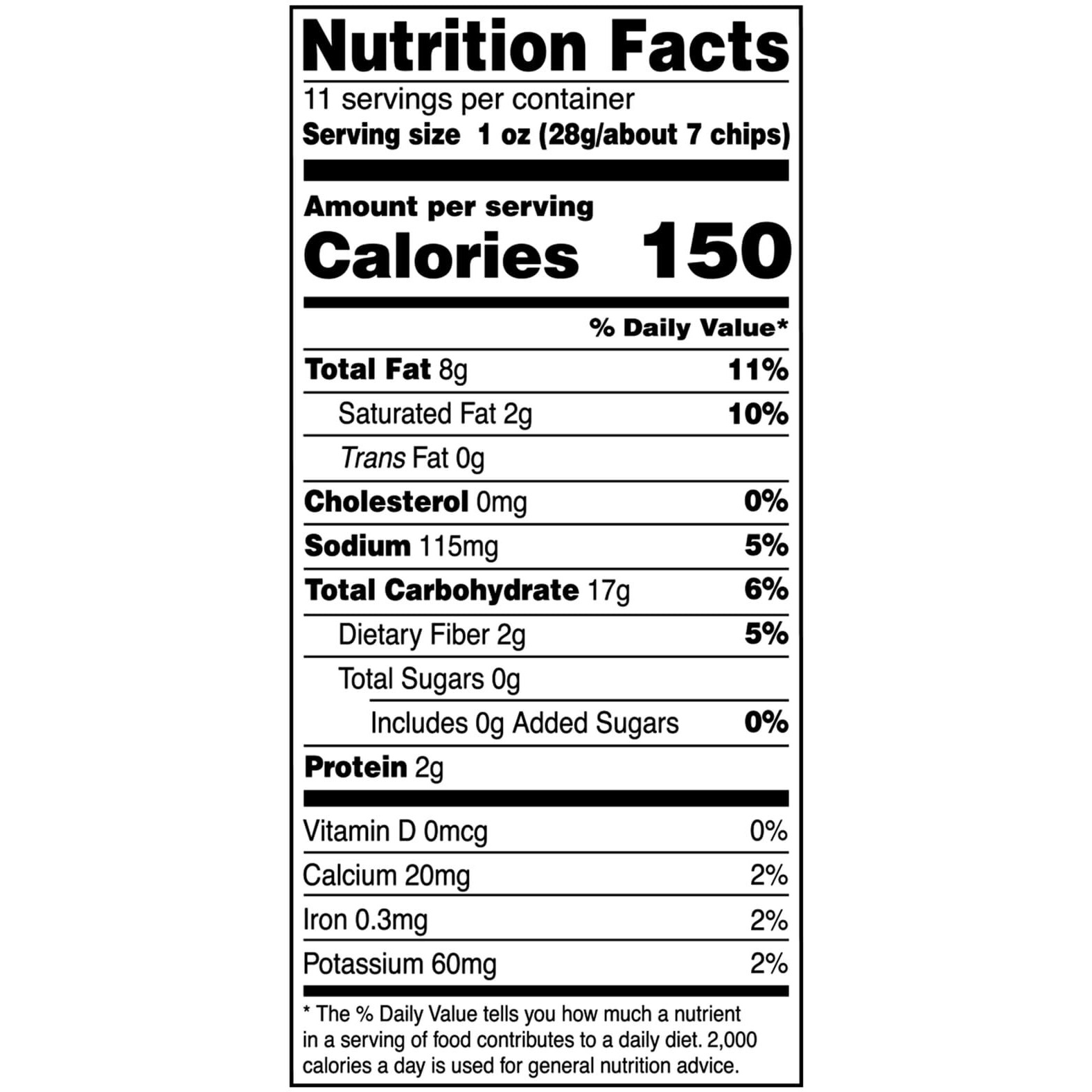 On The Border Cafe Style Tortilla Chips 11 Oz (Pack Of 3)