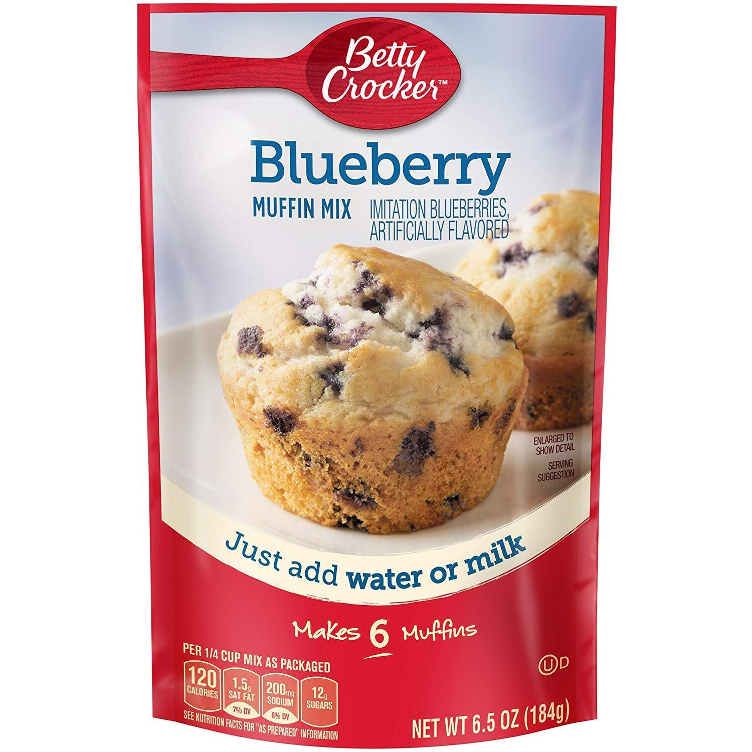 Betty Crocker Blueberry Muffin Mix 6.5Oz Pouch (Pack Of 12)