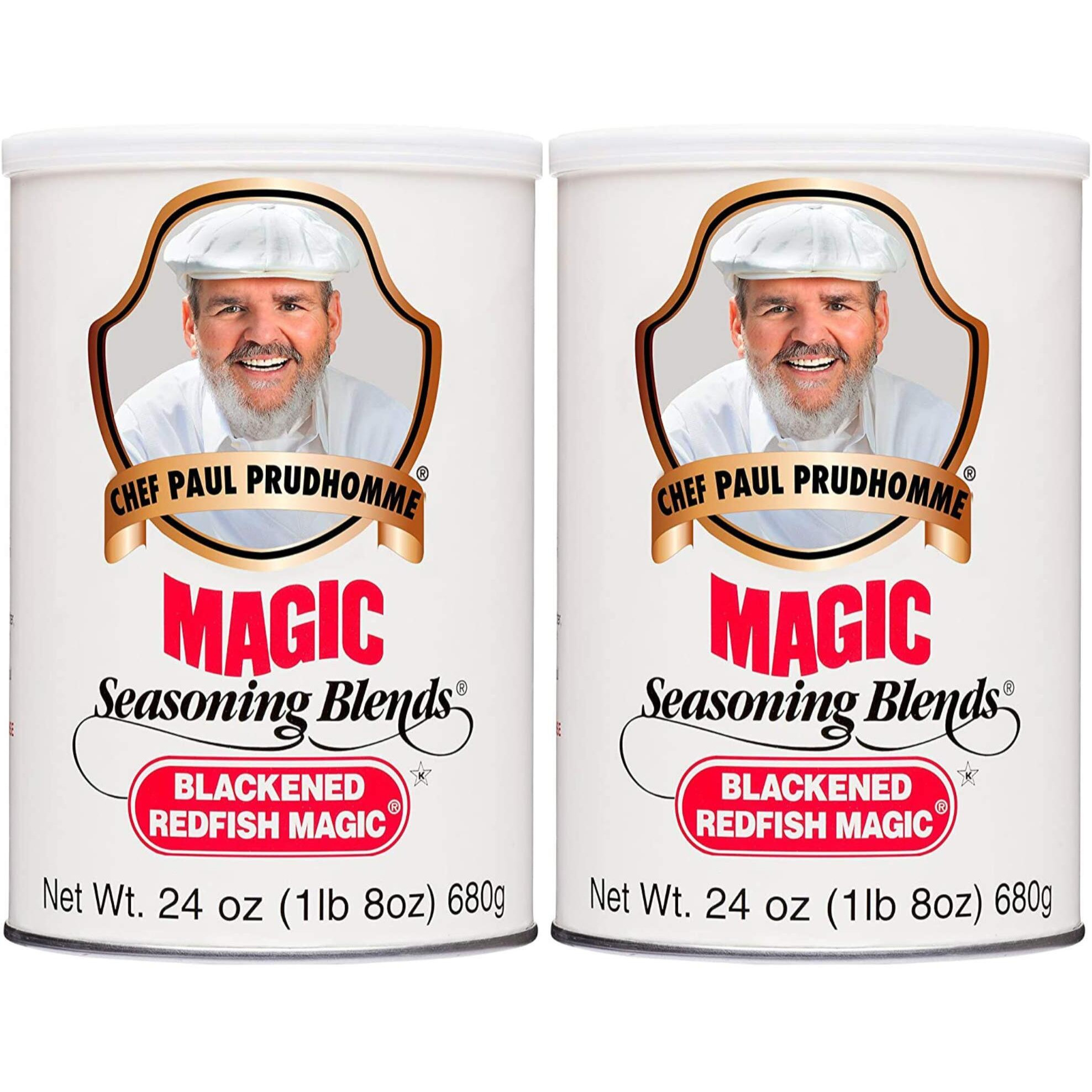Chef Paul Blackened Redfish Magic Seasoning, 24-Ounce Canisters (Pack Of 2)