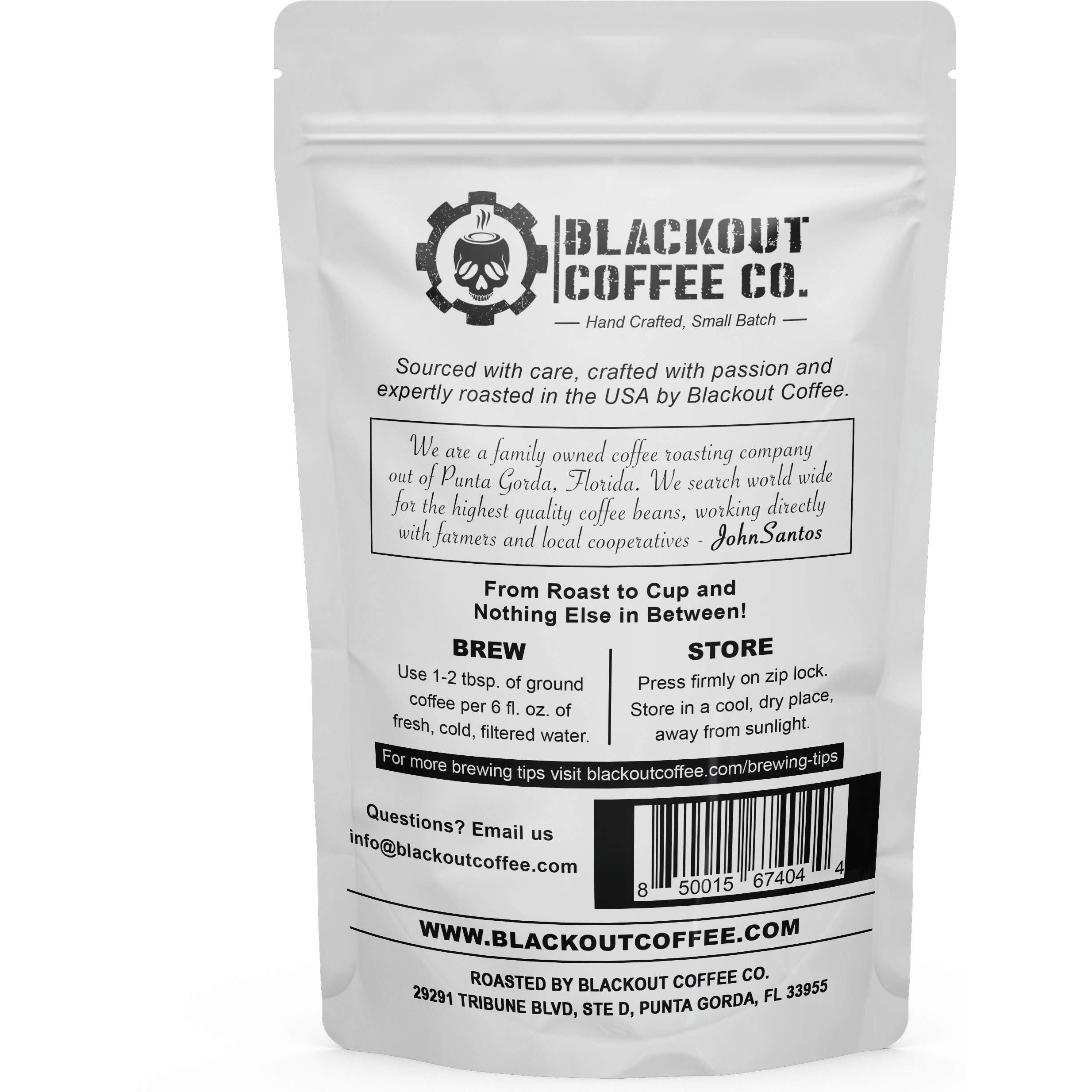 Blackout Coffee Blueberry Crumble Flavored Coffee, Medium Roast - Ground Coffee, Fresh Roasted In The Usa, 12 Oz Pouch