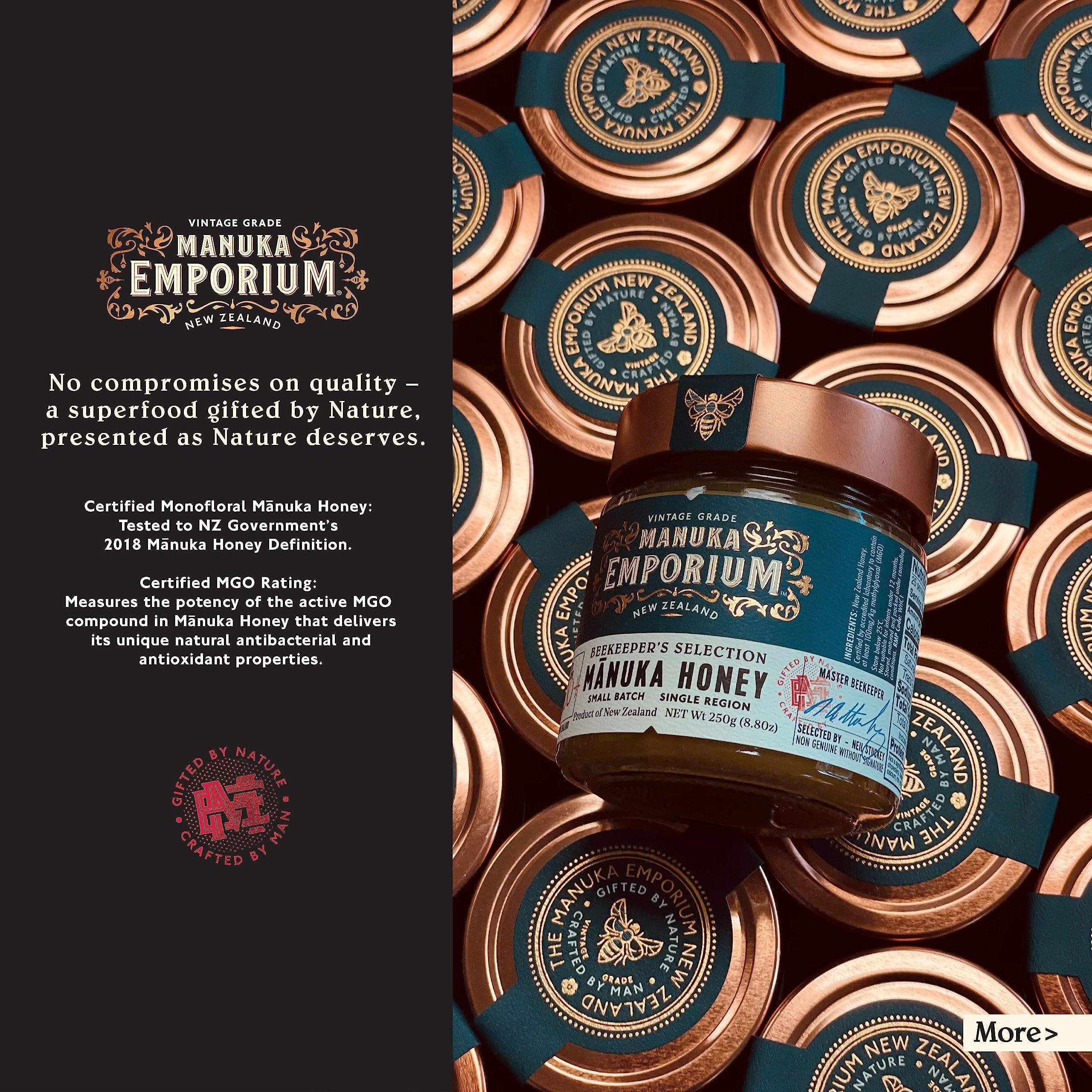 Manuka Emporium Extra High Potency Raw New Zealand Manuka Honey Packets Mgo829+ (Umf 20+ Equiv.) 24 X 0.18Oz Individual Snaps | Ideal For Travel, Sports, Superfood Snacks And On-The-Go Daily Wellness