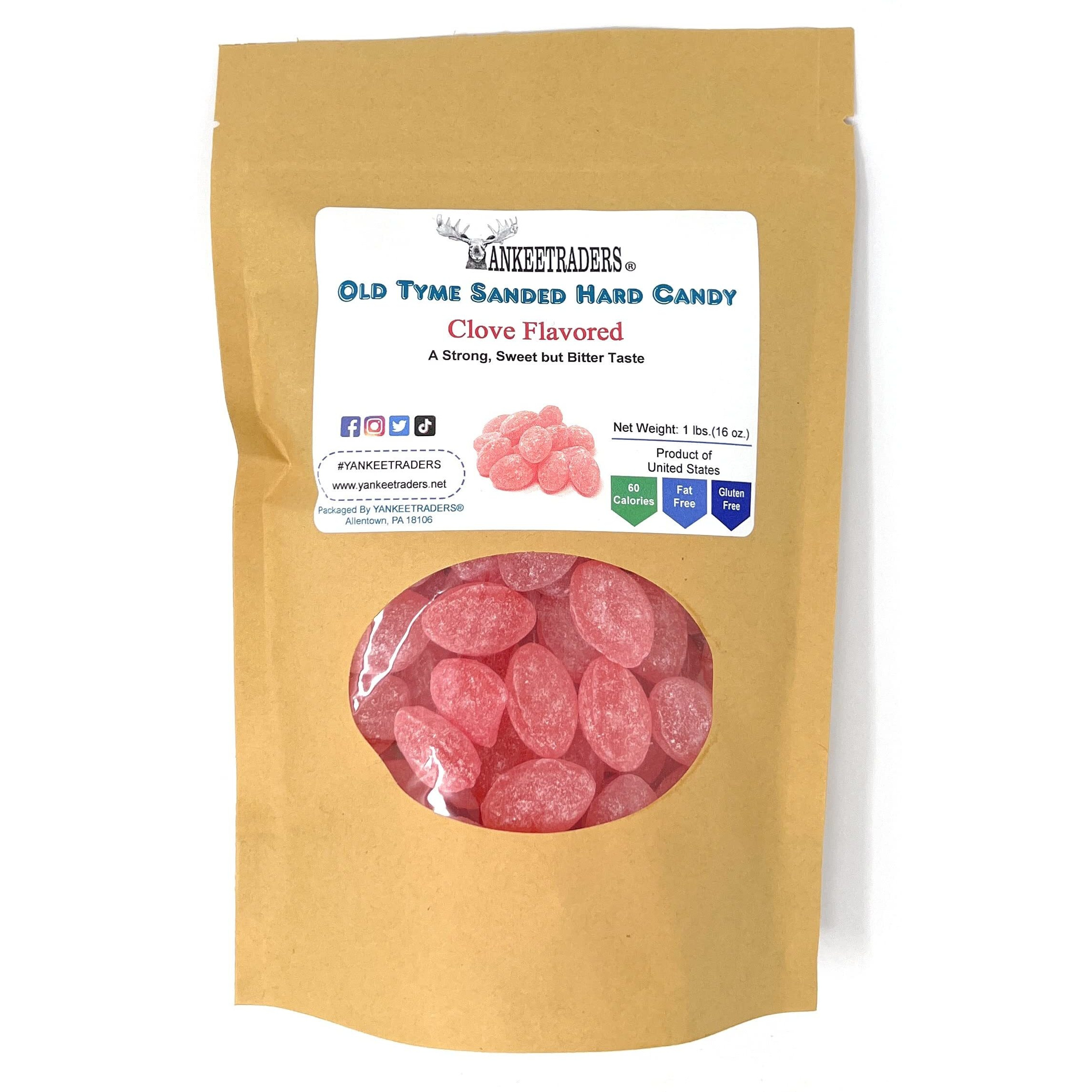 Yankee Traders Old Tyme Sanded Hard Candy, Clove, 1 Pound