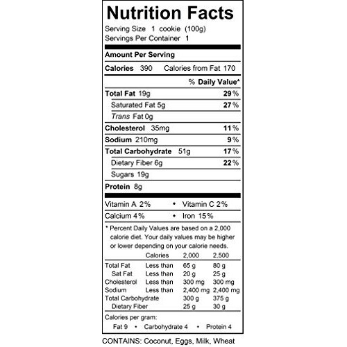 Susie's Smart Breakfast Cookie Healthy Omega-3S And Protein Rich Soft Chewy Home-Baked Cookie, Coconut/Banana, 64.26 Oz (Pack Of 18)