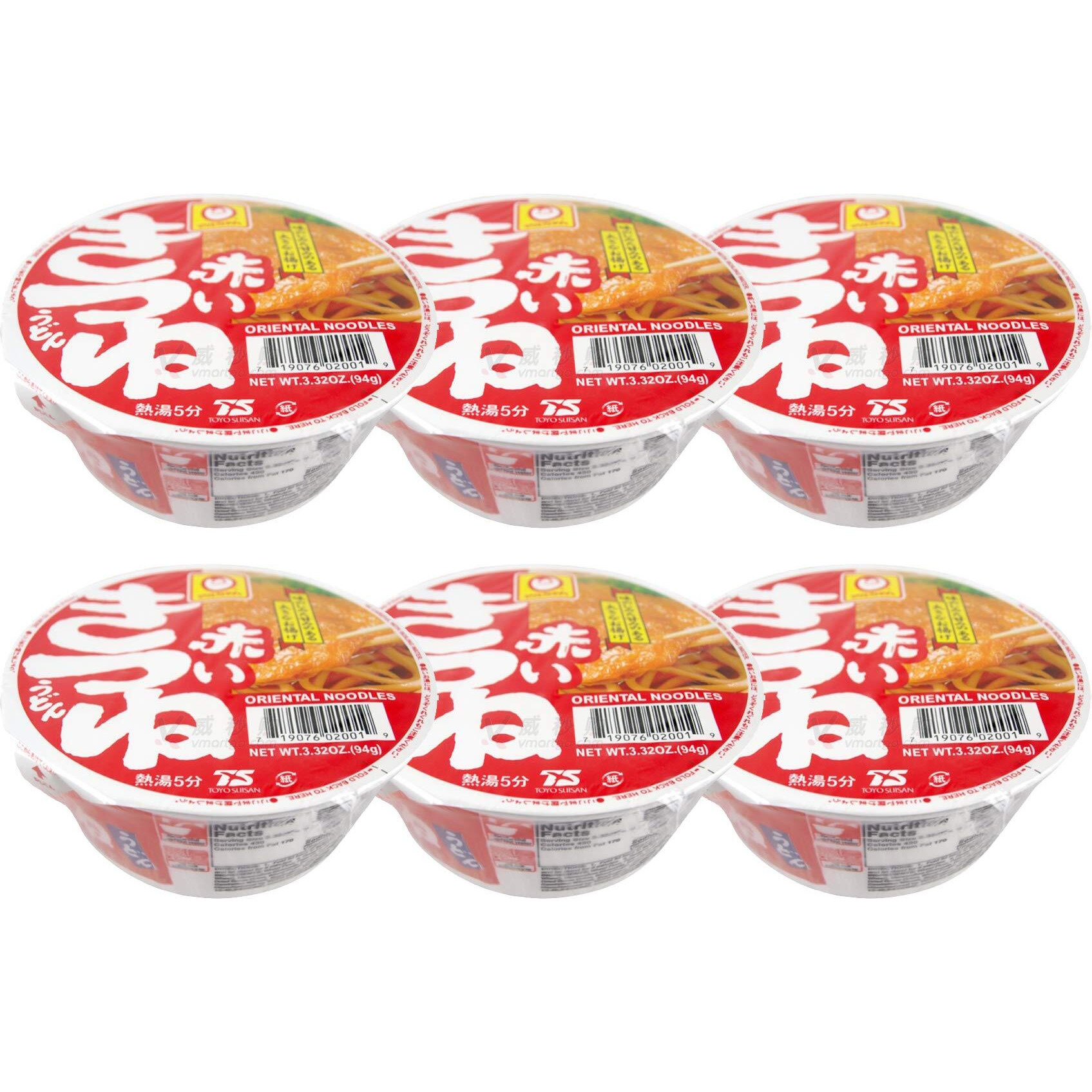 Maruchan - Akai Kitsune Instant Udon Bowl 3.39 Oz (Pack Of 6)