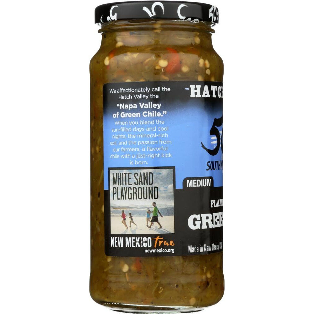 505 Southwestern 16Oz Jar (Select Flavor Below) (Diced Flame Roasted Green Chile - Medium) (3-Pack)