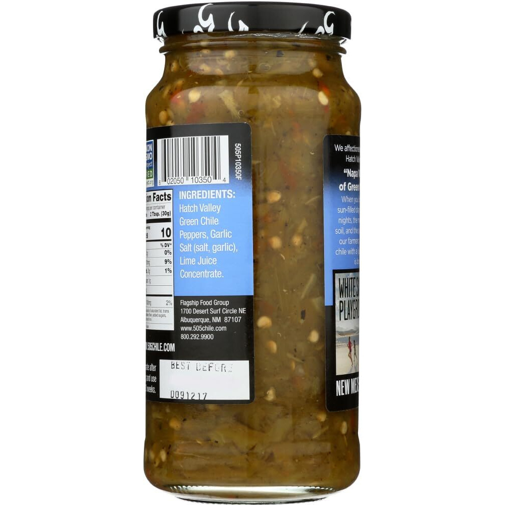 505 Southwestern 16Oz Jar (Select Flavor Below) (Diced Flame Roasted Green Chile - Medium) (3-Pack)