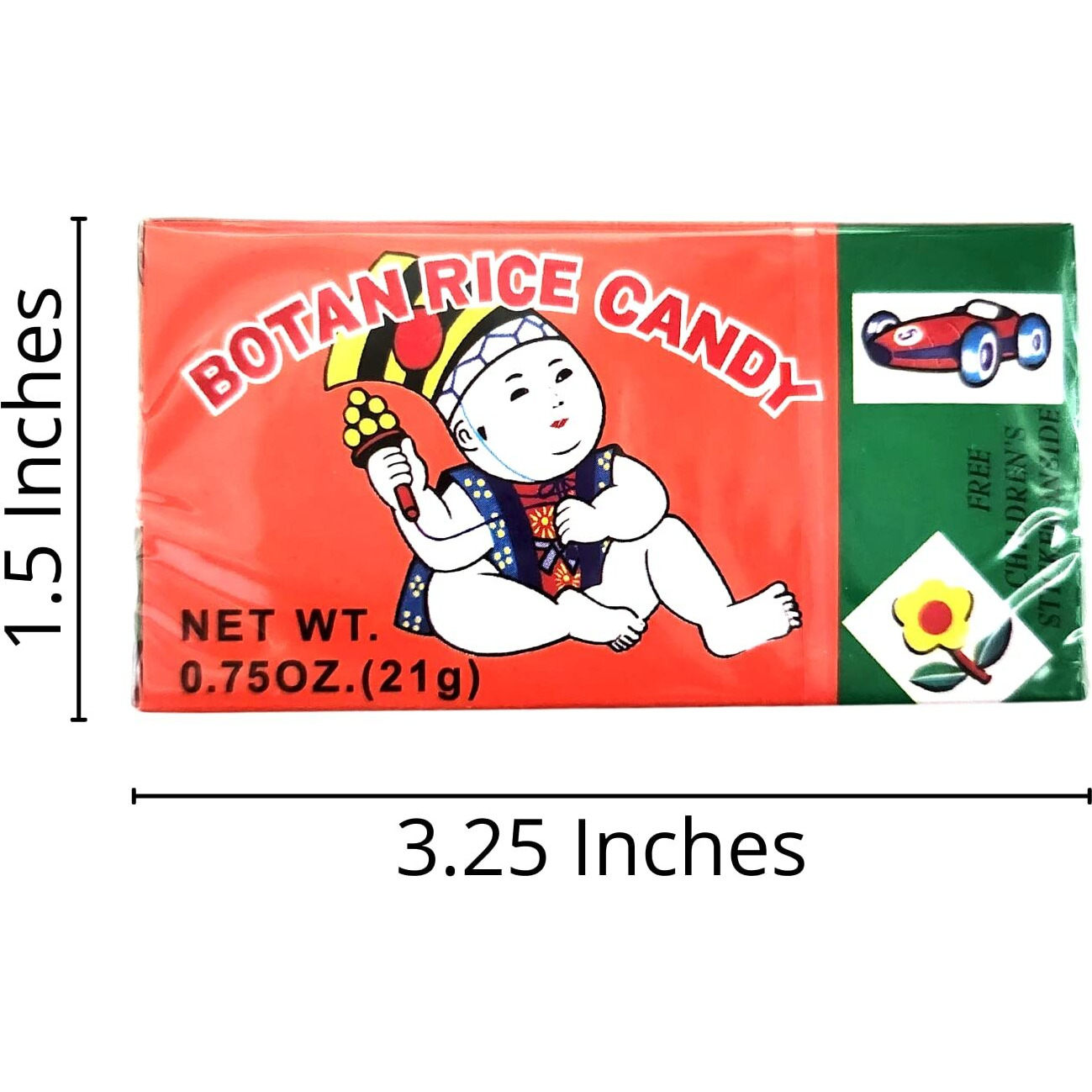 Botan Rice Candy (6 Pack) With 2 Gosutoys Stickers