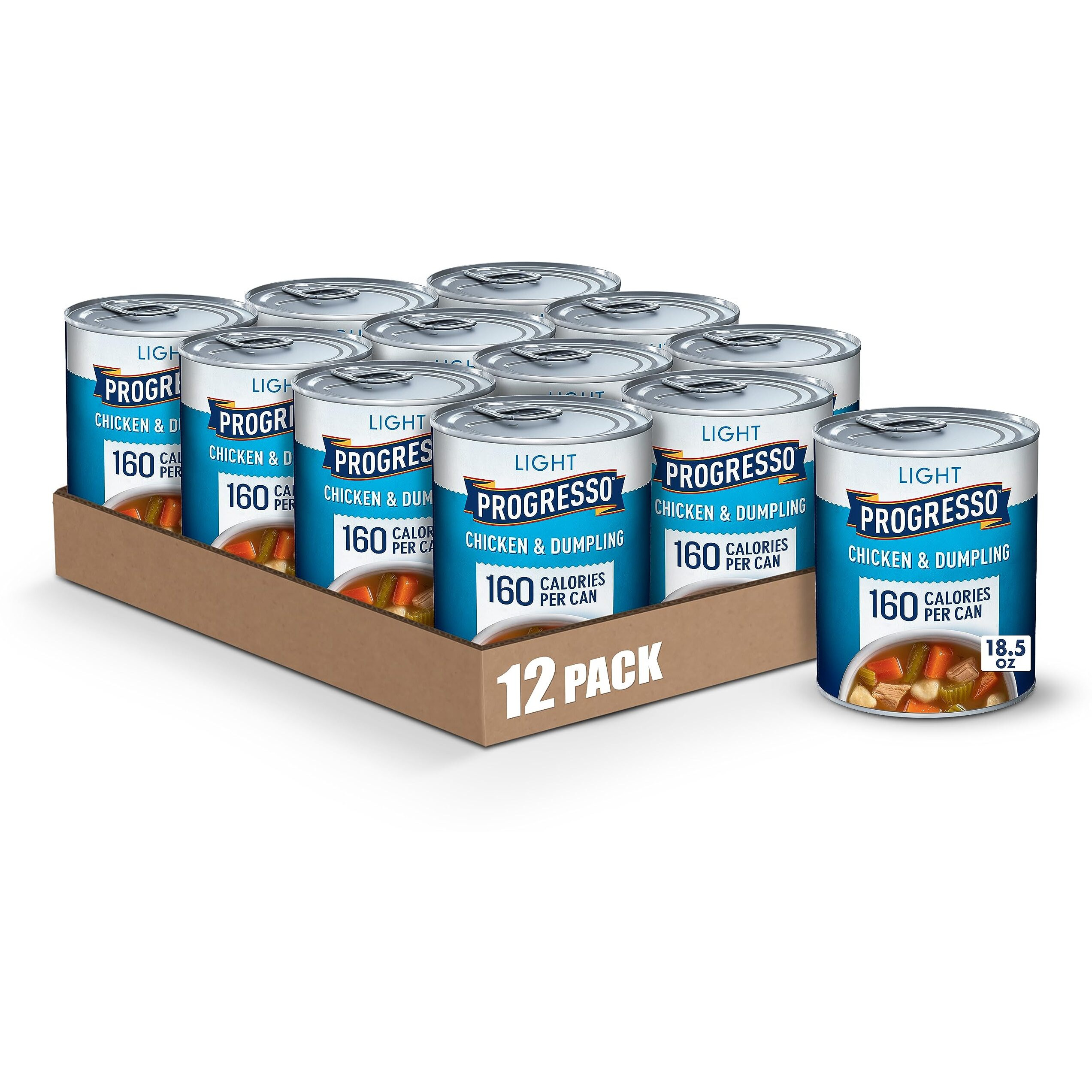 Progresso Light, Chicken & Dumpling Soup, 18.5 Oz. (Pack Of 12)