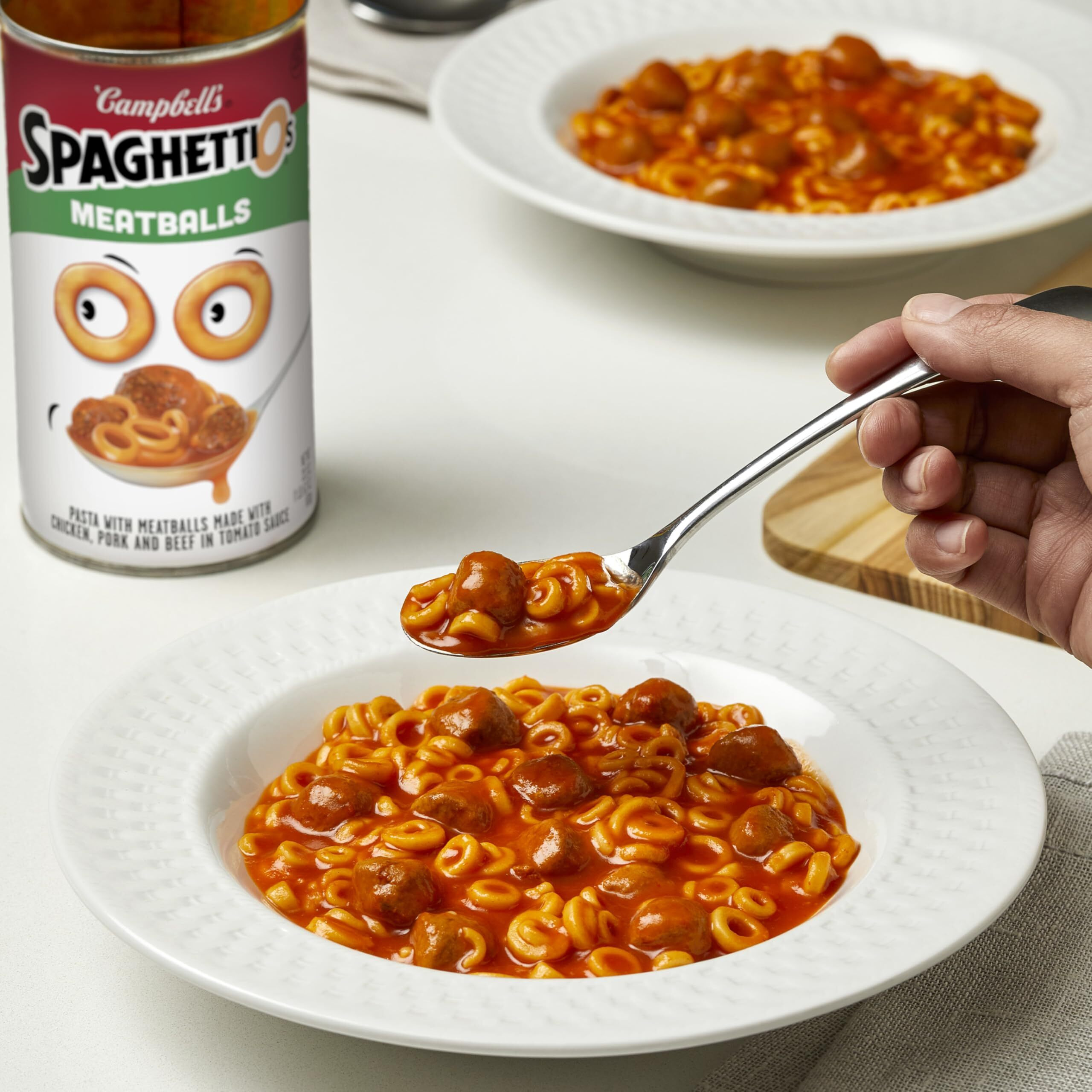 Spaghettios Canned Pasta With Meatballs, 22.2 Oz Can (Pack Of 12)