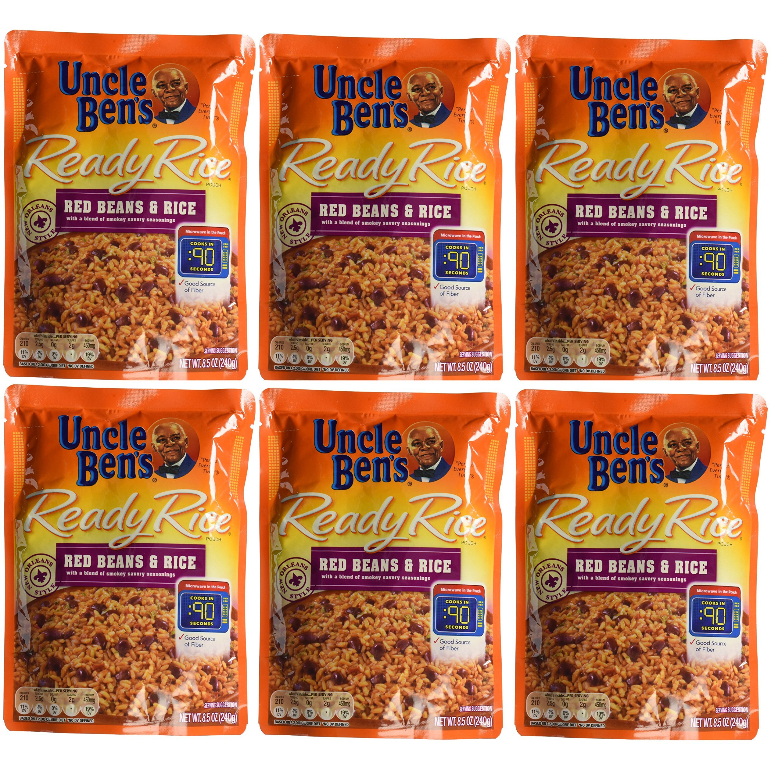 Uncle Ben's, Ready Rice, Red Beans & Rice, 8.5Oz (Pack Of 6)