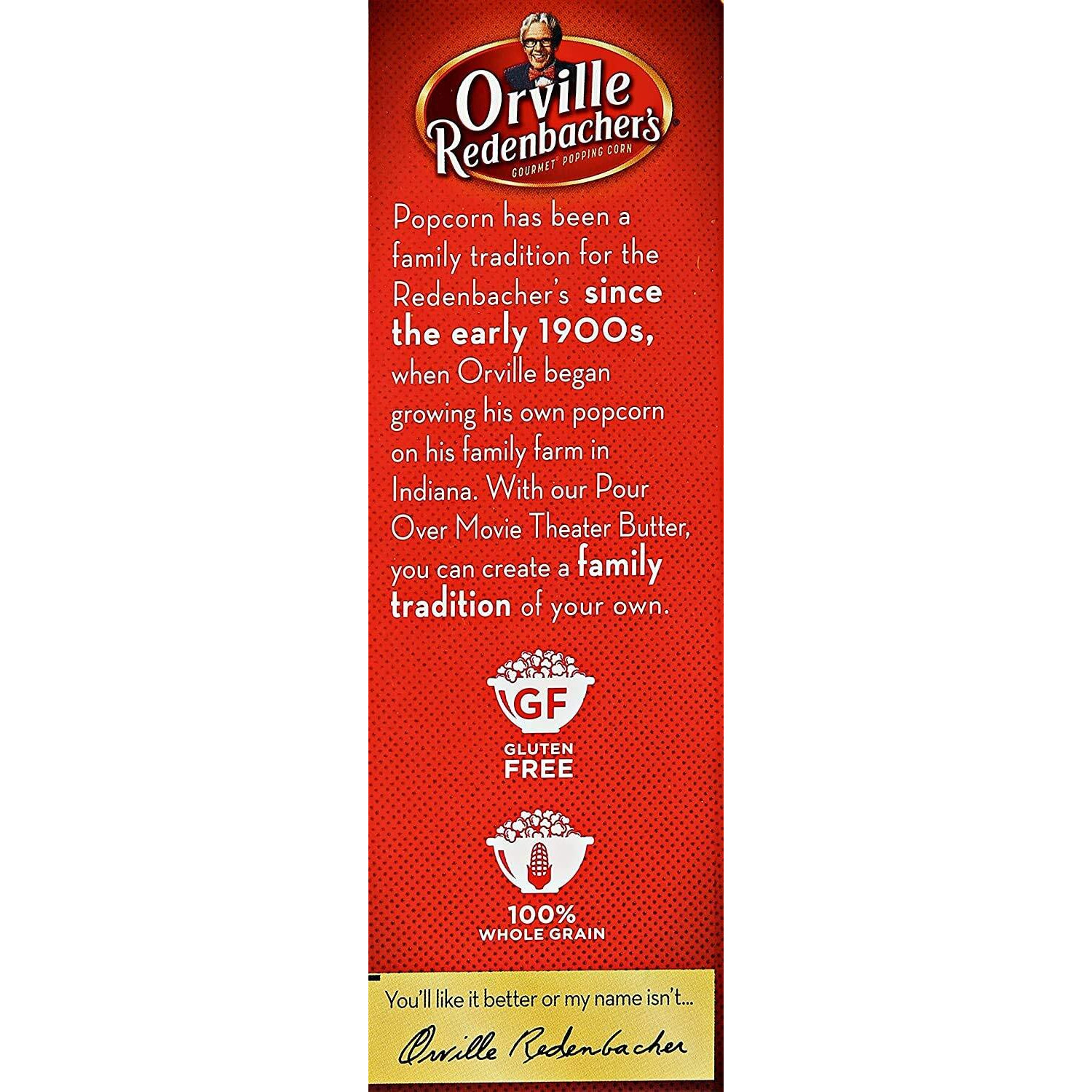 Orville Redenbacher, Pour Over Movie Theater Butter Popcorn, 9.9Oz Box (Pack ...