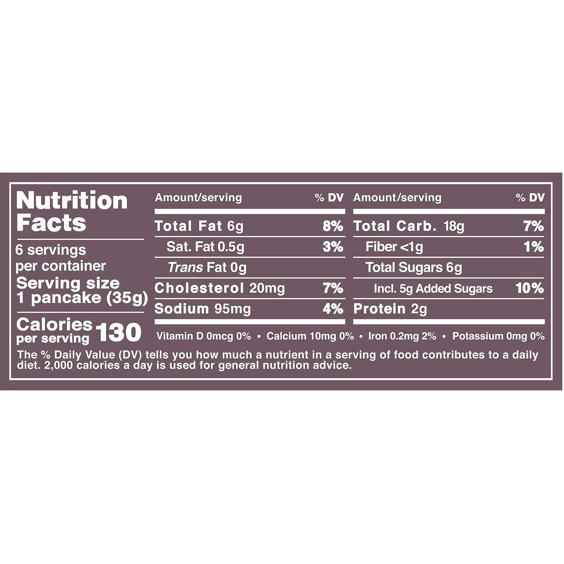 Bakerly French Pancakes To-Go Non Gmo, No Artificial Flavors And Colors, 1.23 Ounce (Pack Of 48 Pancakes To-Go)