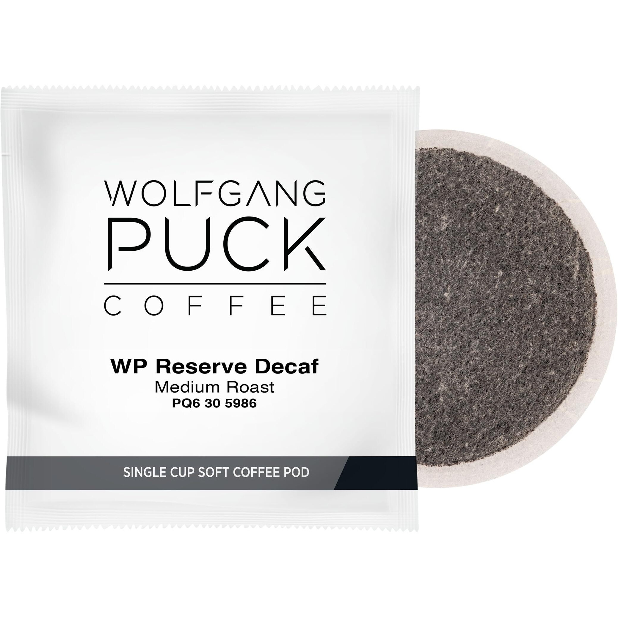 Wolfgang Puck Coffee Soft Pods, Chef's Reserve Decaf, 18 Count (Pack Of 6)