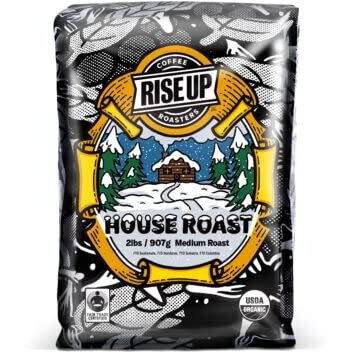 Organic House Roast, Certified Fair Trade Organic Coffee, 2 Pound, Whole Bean (Organic House)