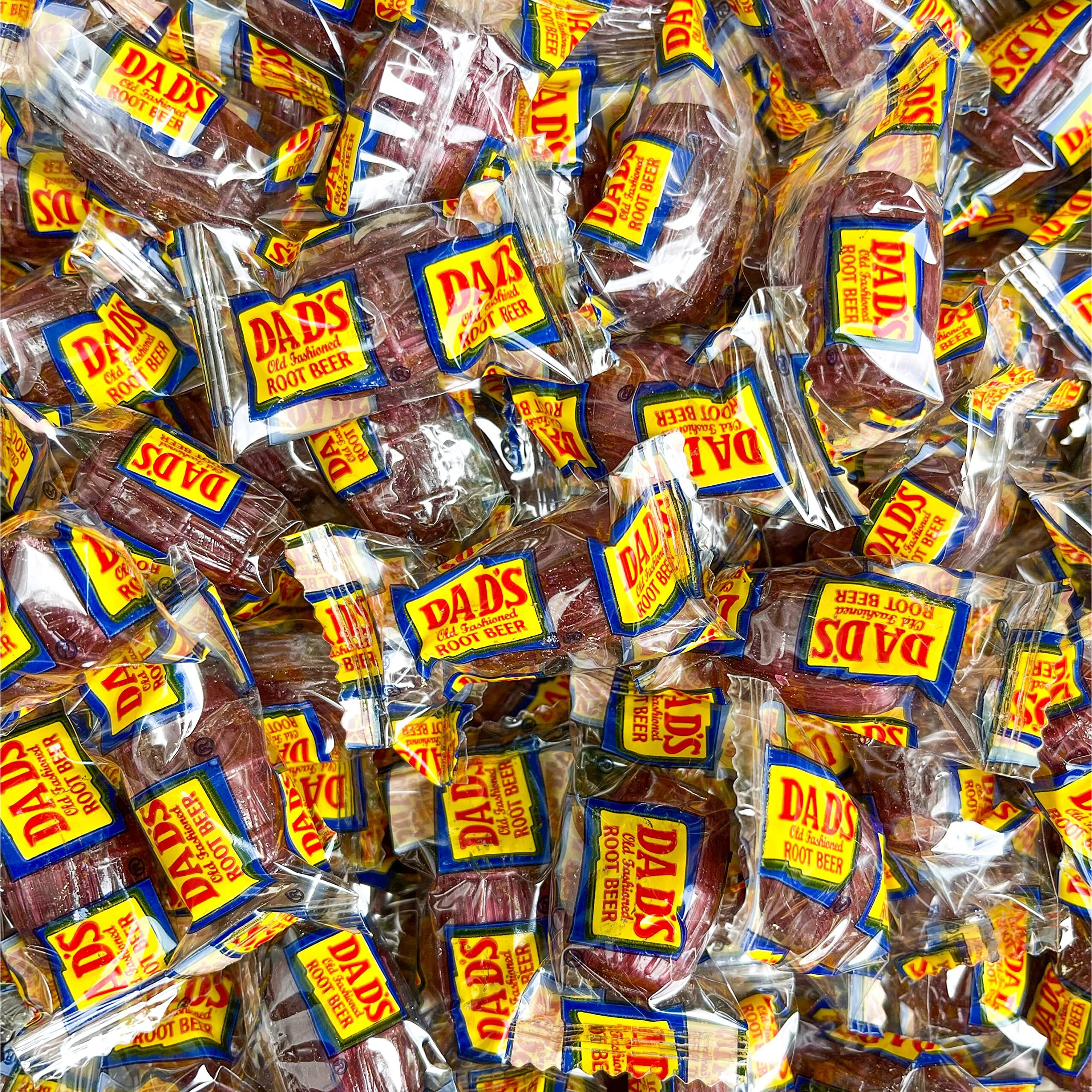 Root Beer Barrels Hard Candy 4 Pound Dad's Root Beer Candy Barrels Hard Candy - Old Fashioned Hard Candy By Washburn - Rootbeer Barrels Individually Wrapped Bulk Candy