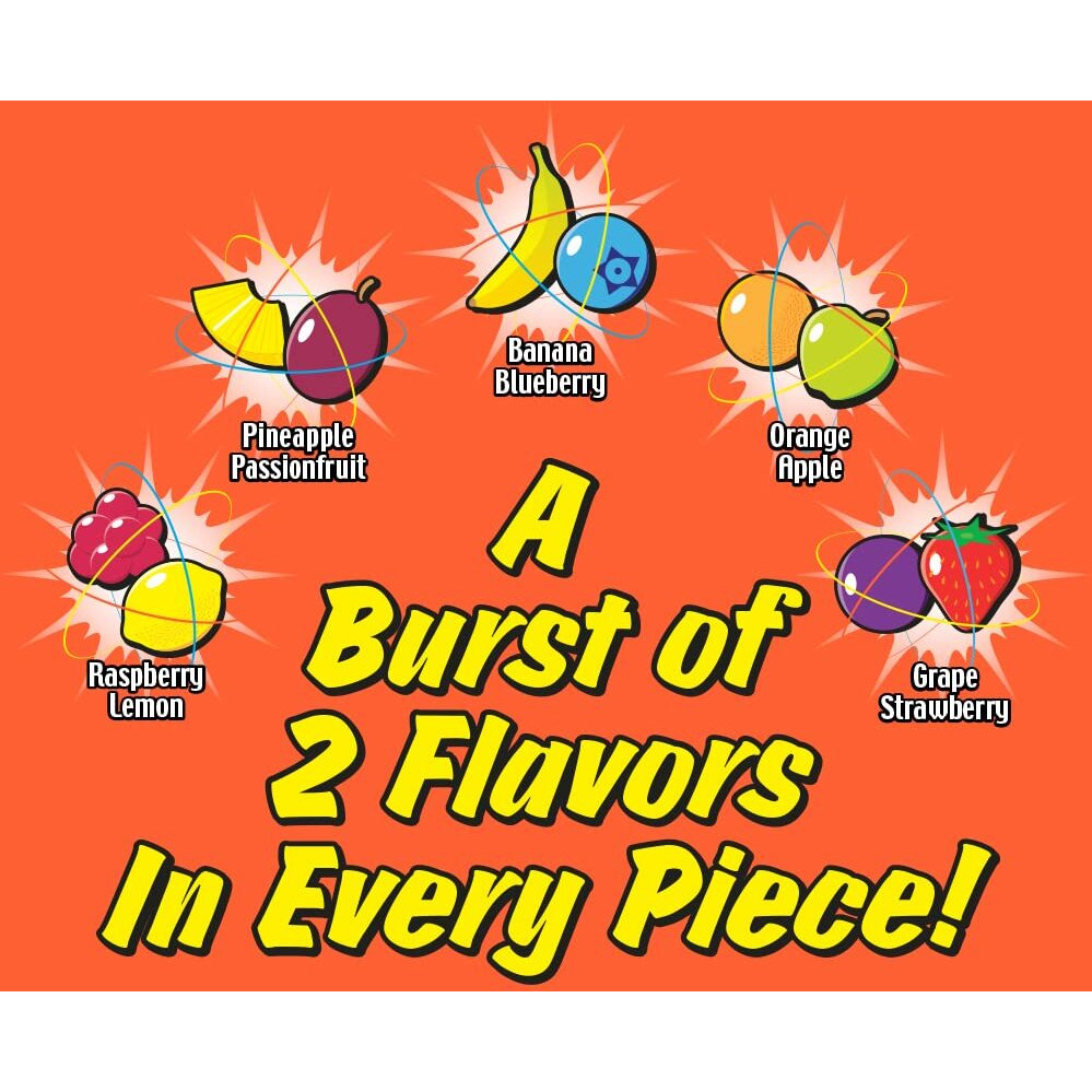 Toxic Waste - Nuclear Fusion - Dual Flavored, Hazardously Sour Candies - 5 Assorted Flavor Combinations - 1.48 Oz Drums, Pack Of 3