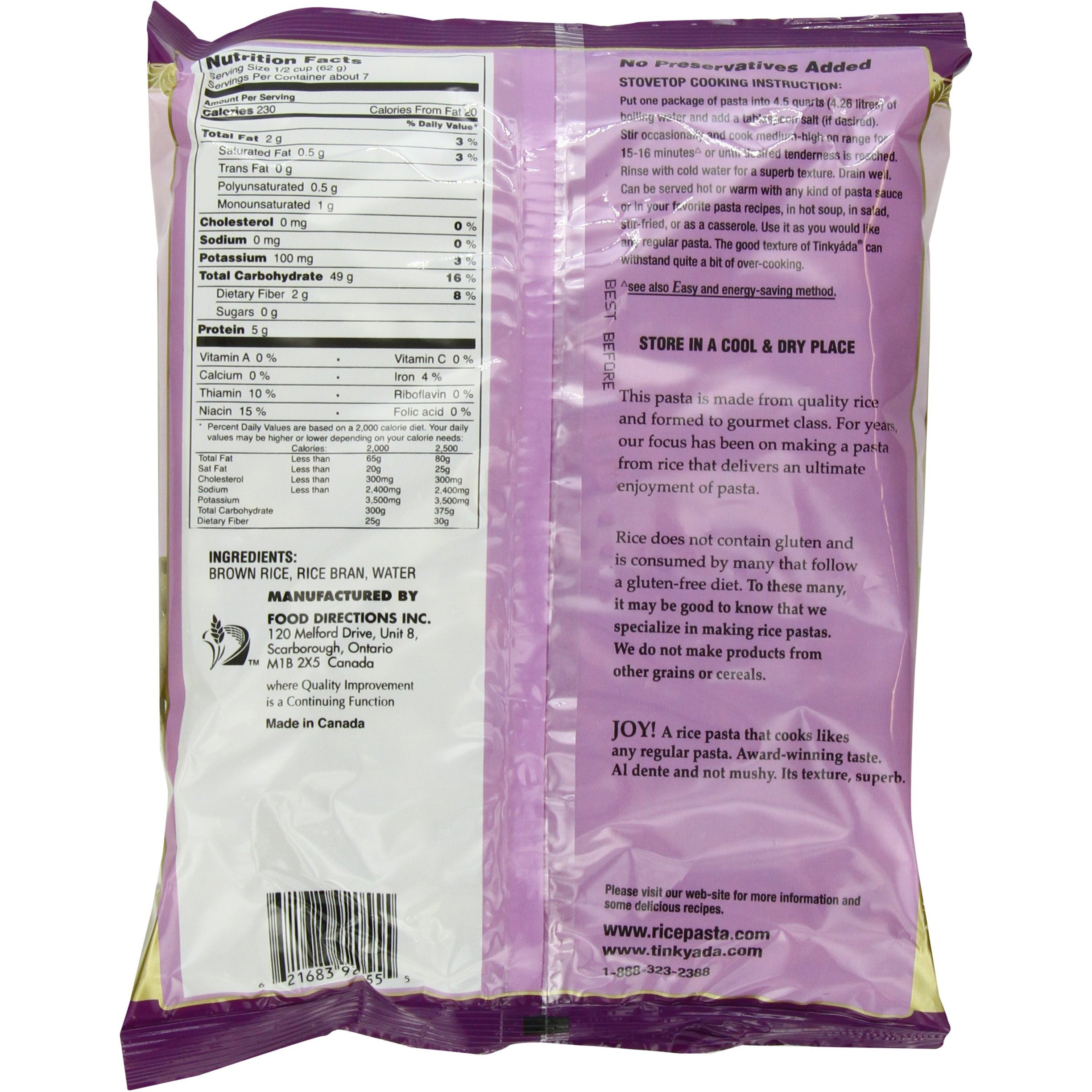 Tinkyada Brown Rice Pasta, Elbows, 16 Ounce (Pack Of 12)