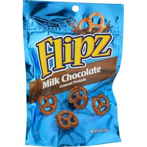 Flipz Milk Chocolate Covered Pretzels, 5 Oz, 3 Pk