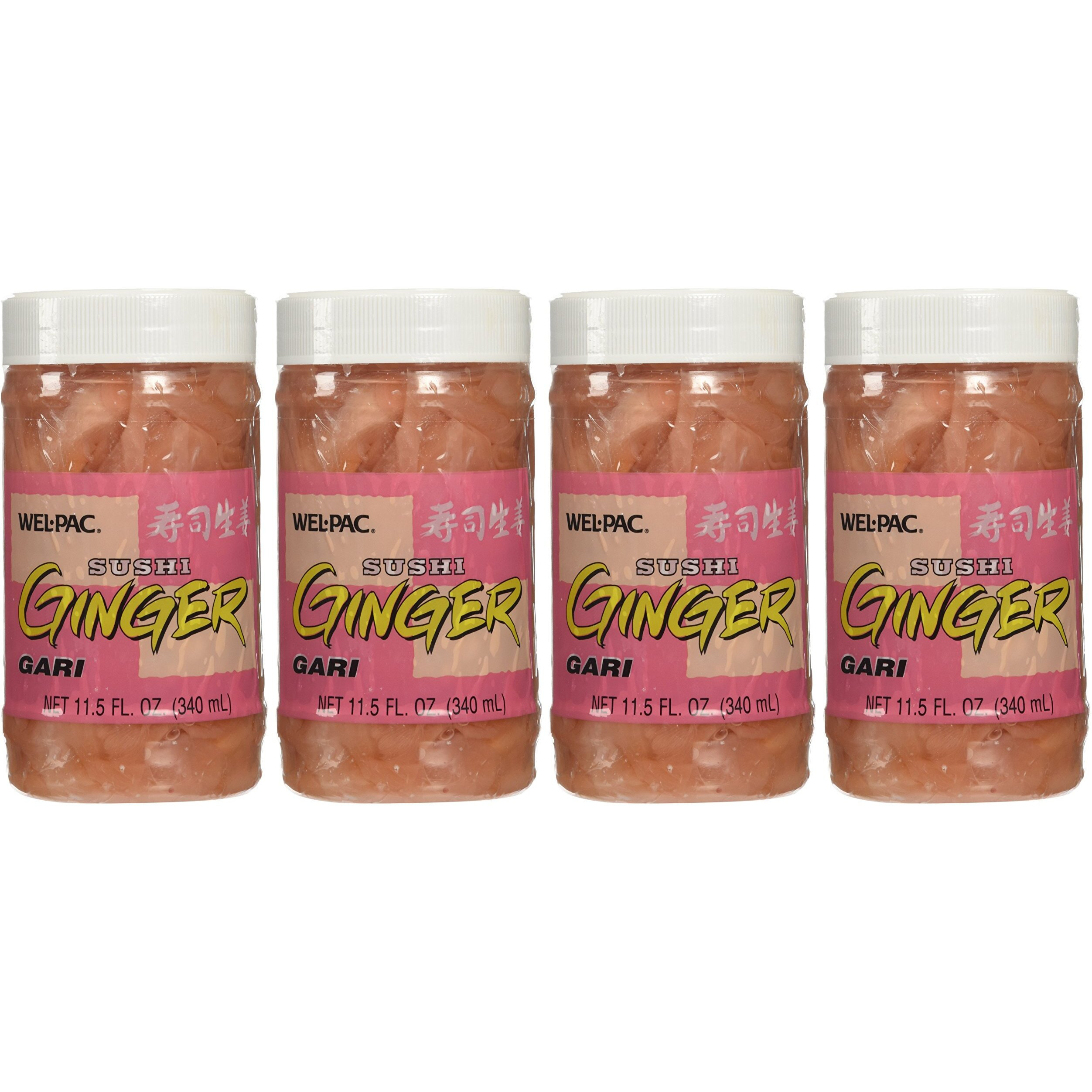 Welpac Sushi Ginger, 11-Ounce Bottle (Pack Of 4)