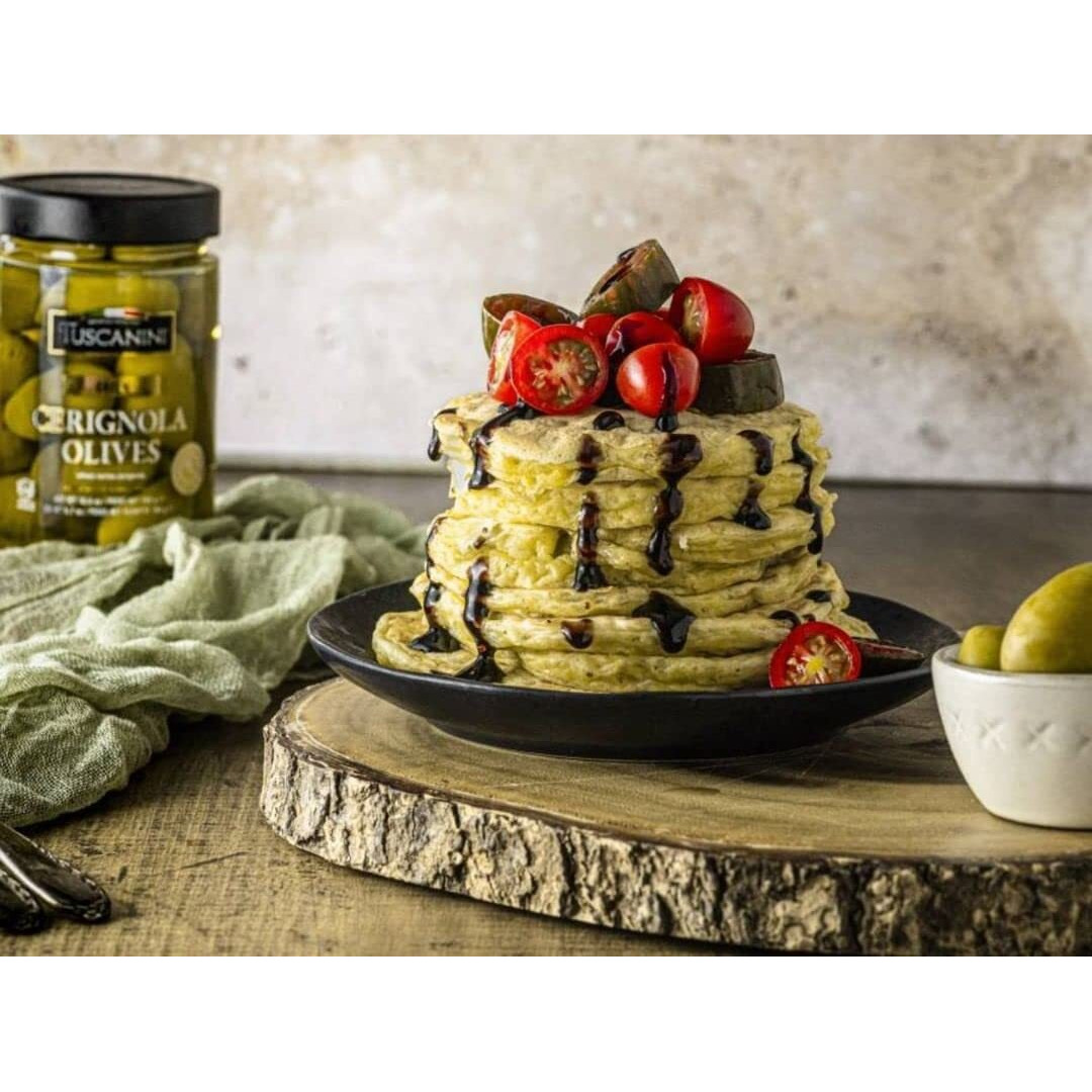 Tuscanini Premium Italian Cerignola Whole Green Jumbo Olives, 10.9Oz (2 Pack) | Mild & Smooth Flavor | Imported From Italy | Kosher