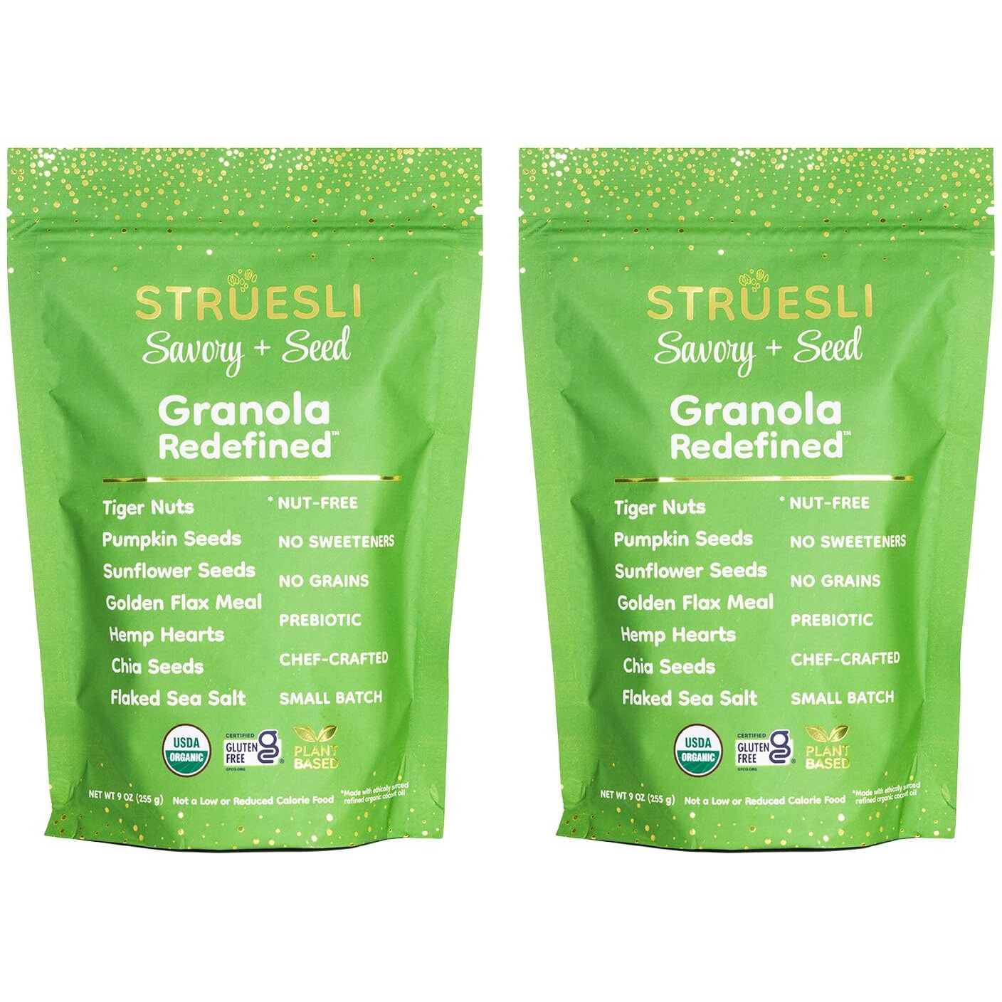 Struesli - Organic Savory + Seed Granola Redefined | No Added Sweeteners, No Grains | Keto & Paleo Friendly | Gluten-Free, Grain-Free, Sugar-Free | Healthy Adult Snack | High-Fiber, Nutrient-Rich, Satisfying Crunch