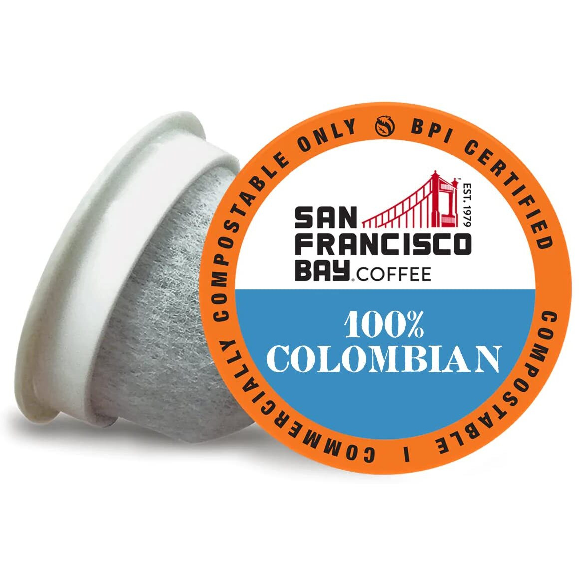 San Francisco Bay Compostable Coffee Pods - 100% Colombian (80 Ct) K Cup Compatible Including Keurig 2.0, Medium Roast