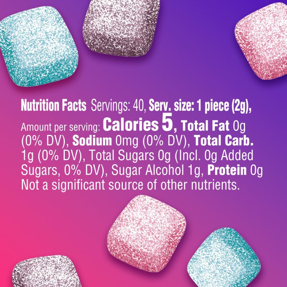 Extra Refreshers Berry Mix Gum, 3.21-Ounce 40-Piece Bottle (Pack Of 6)