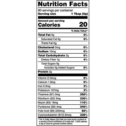 Terrasoul Superfoods Premium Nutritional Yeast Flakes, 16Oz - Fortified | Gluten Free | Non-Gmo | Vegan