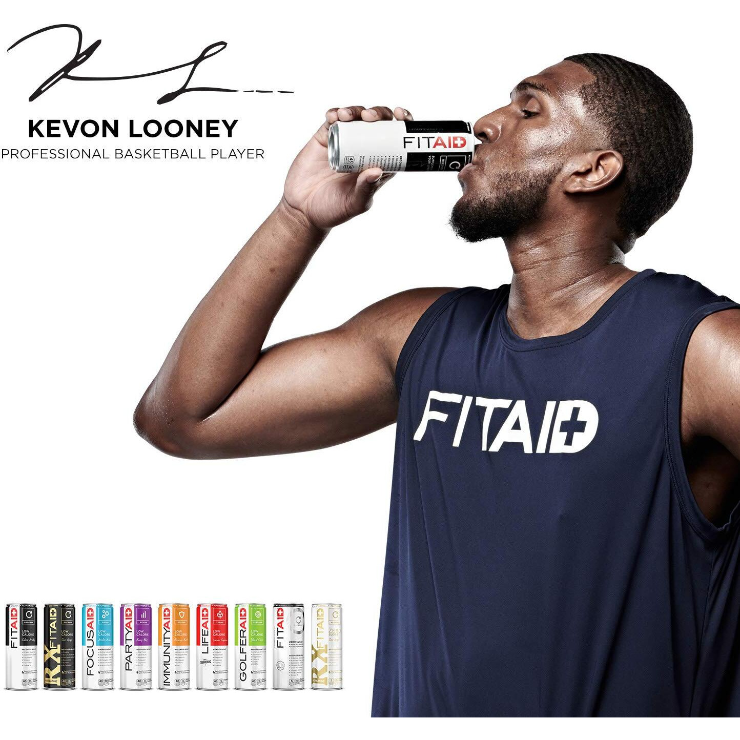 Fitaid Post Workout Recovery Drink, Strawberry Lemonade, Bcaas, Glucosamine, Electrolytes, All In One Can, Paleo, Vegan & Gluten-Free, 40 Calories, 12 Fl Oz (Pack Of 24)