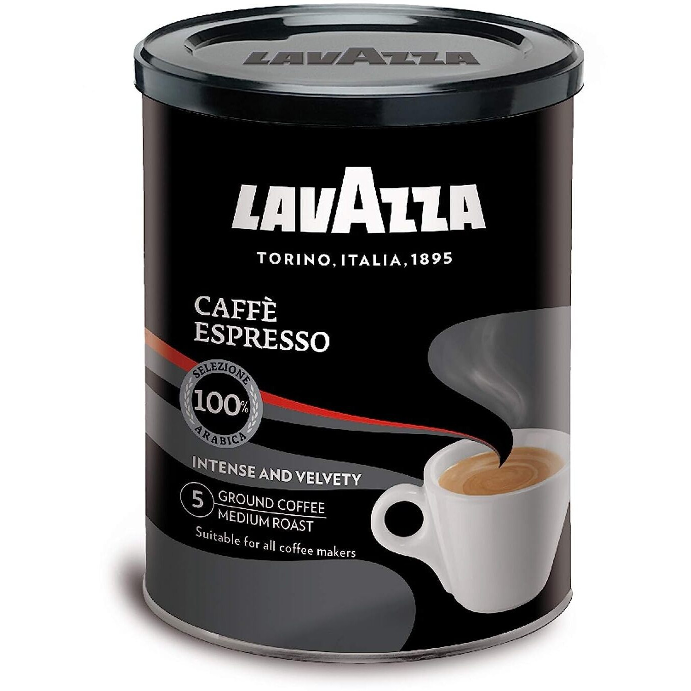 Lavazza Medium_Roast, Ground Coffee - Caffe Espresso - 8 Oz - 2 Pk