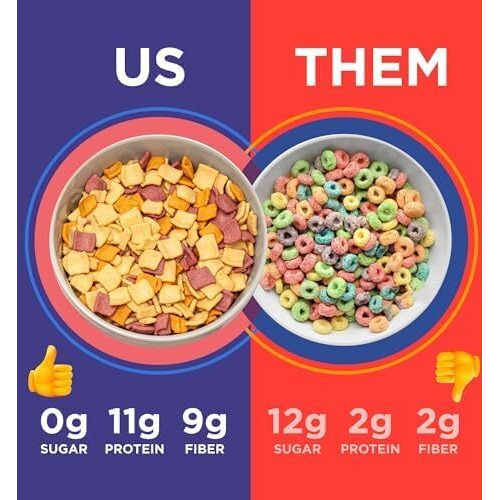 Catalina Crunch Fruity Cereal 4 Pack | Low Carb, Sugar Free, Gluten Free | Vegan, Plant Based Protein | Breakfast Protein Cereals | Keto Friendly Food